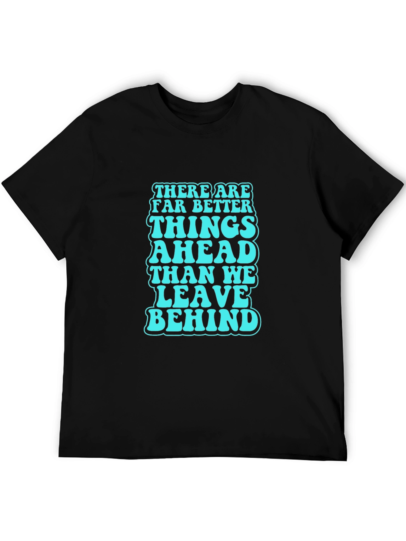 Optimistic Quote Graphic Tee - Black