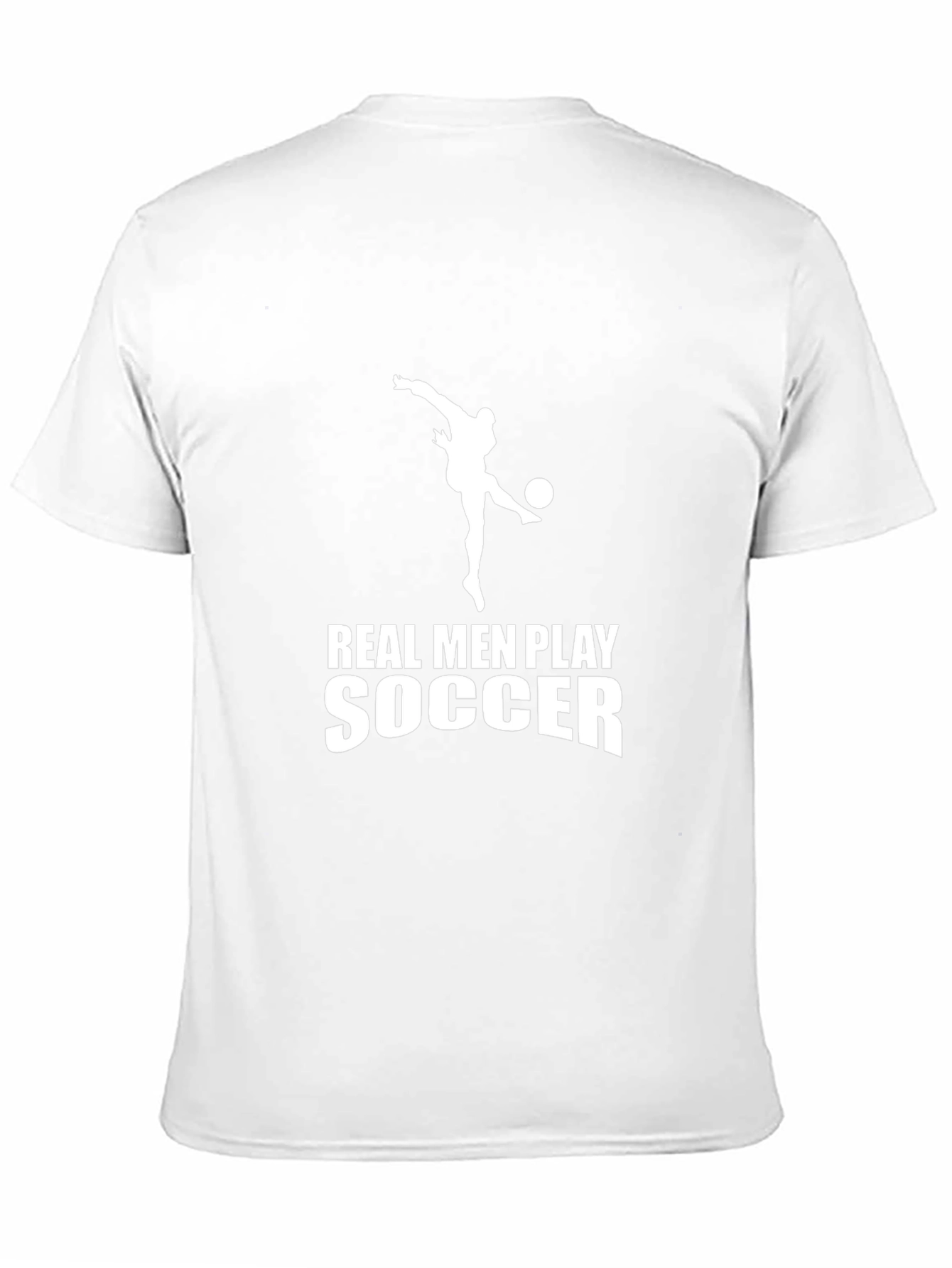 Real Men Play Soccer Black T-Shirt