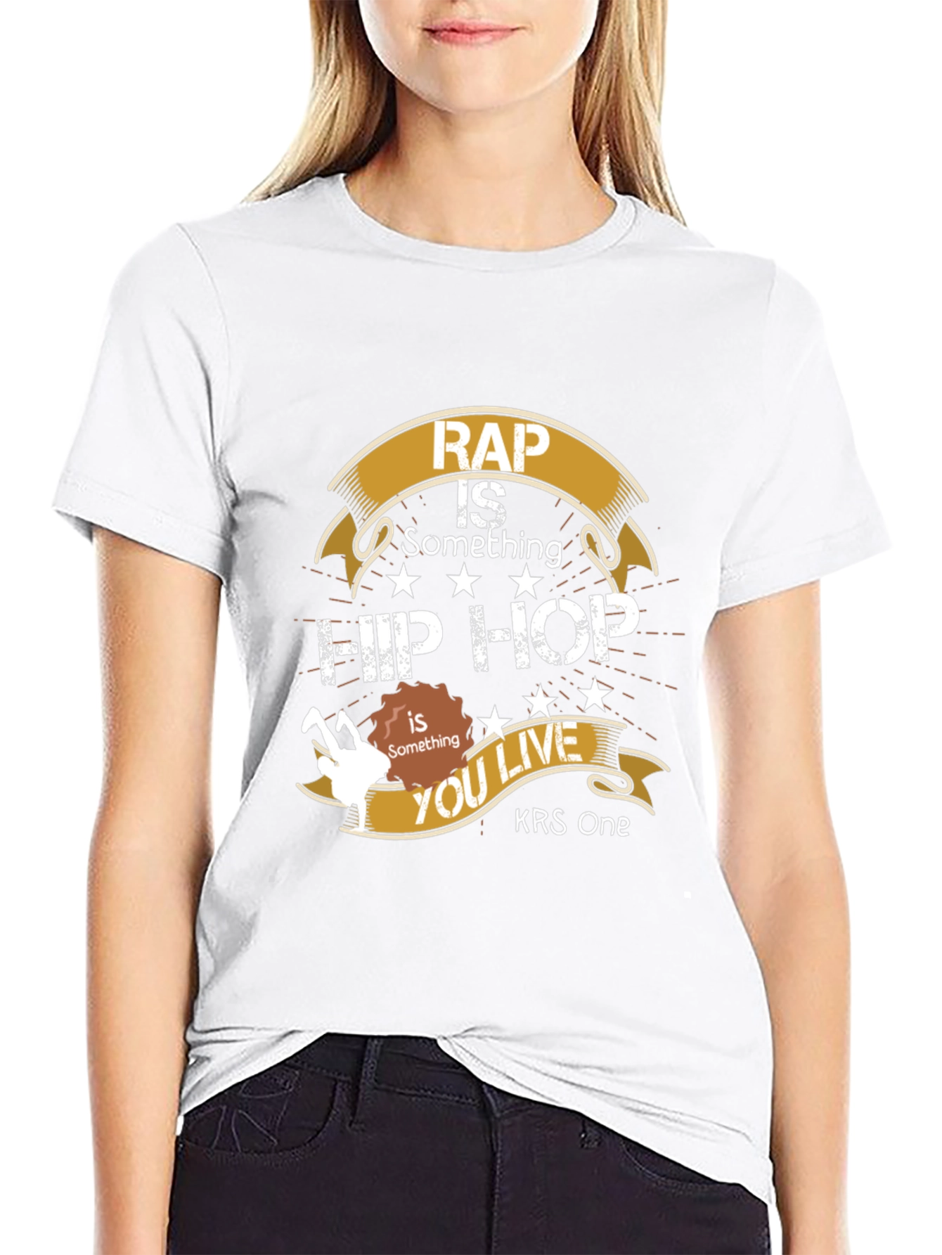 Rap is Something Hip Hop T-Shirt - KRS One
