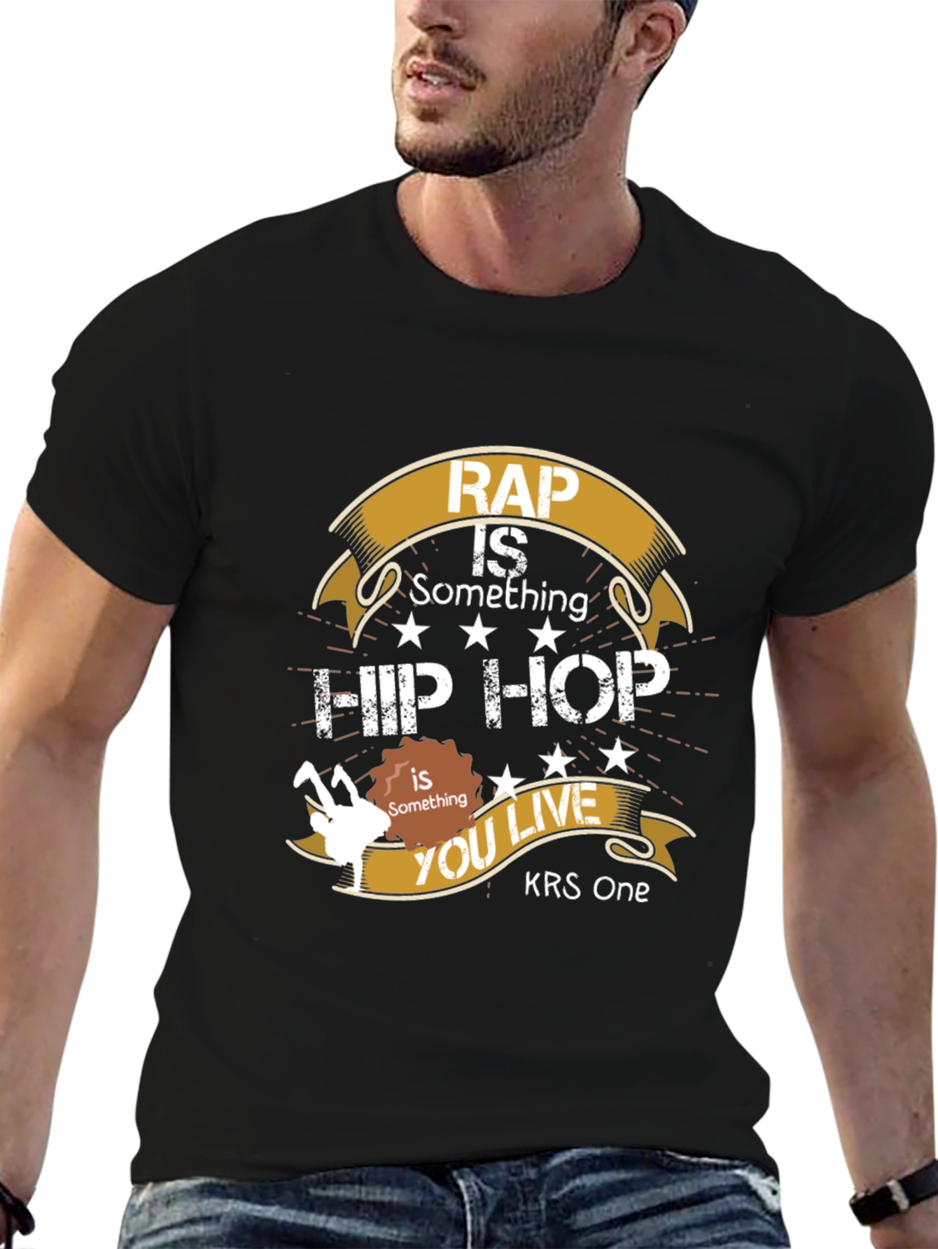 Rap is Something Hip Hop T-Shirt - KRS One