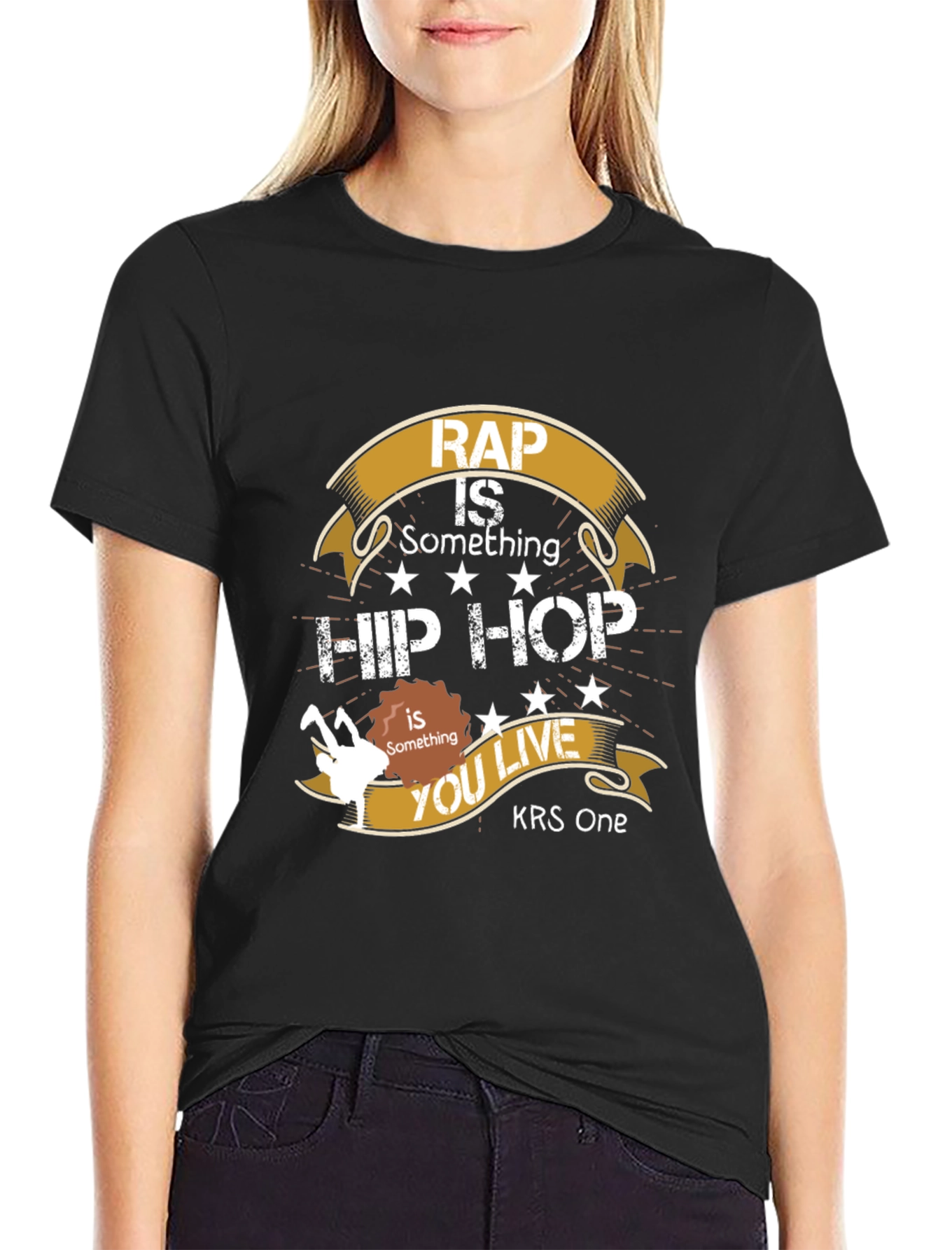 Rap is Something Hip Hop T-Shirt - KRS One