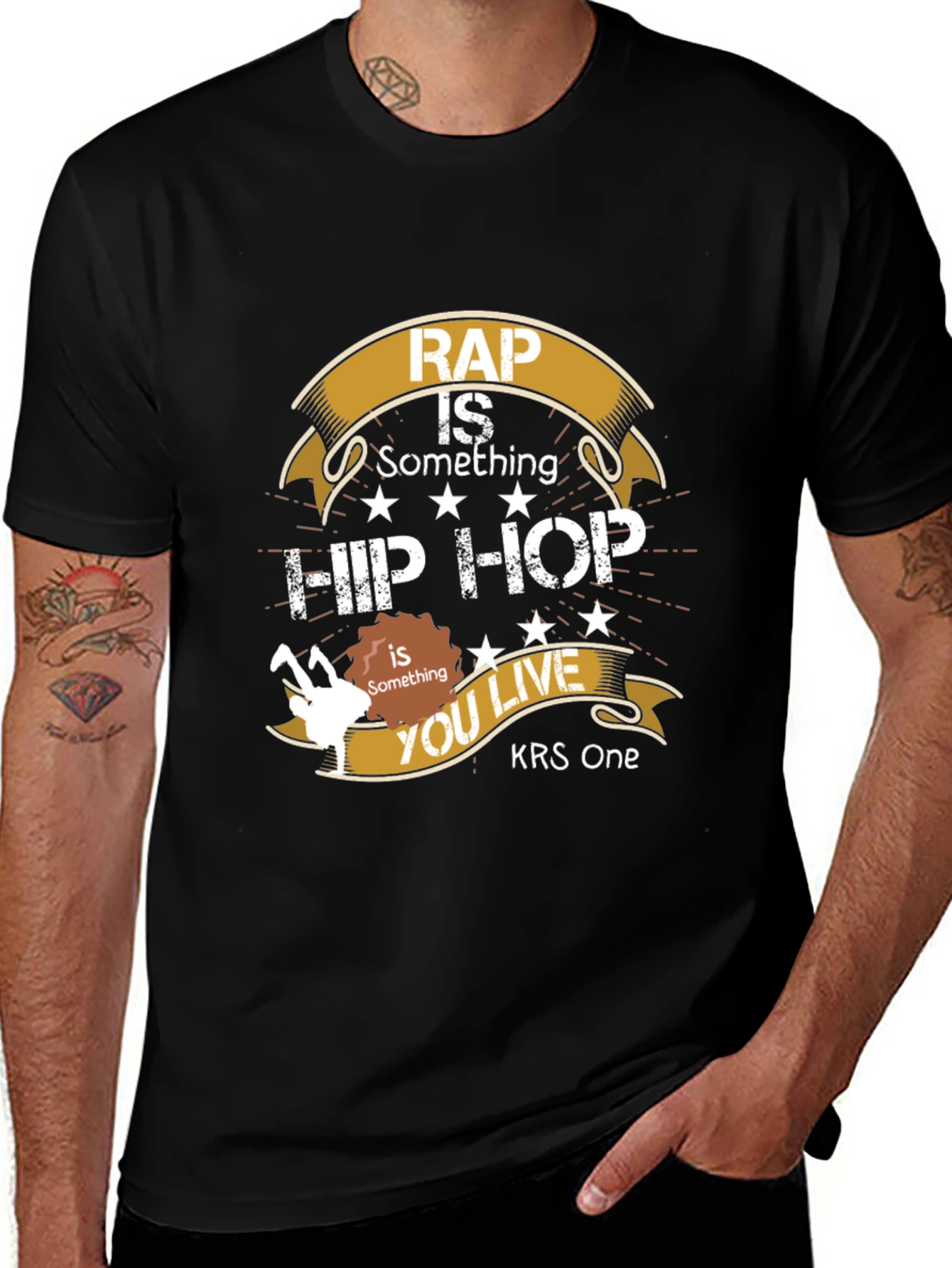 Rap is Something Hip Hop T-Shirt - KRS One