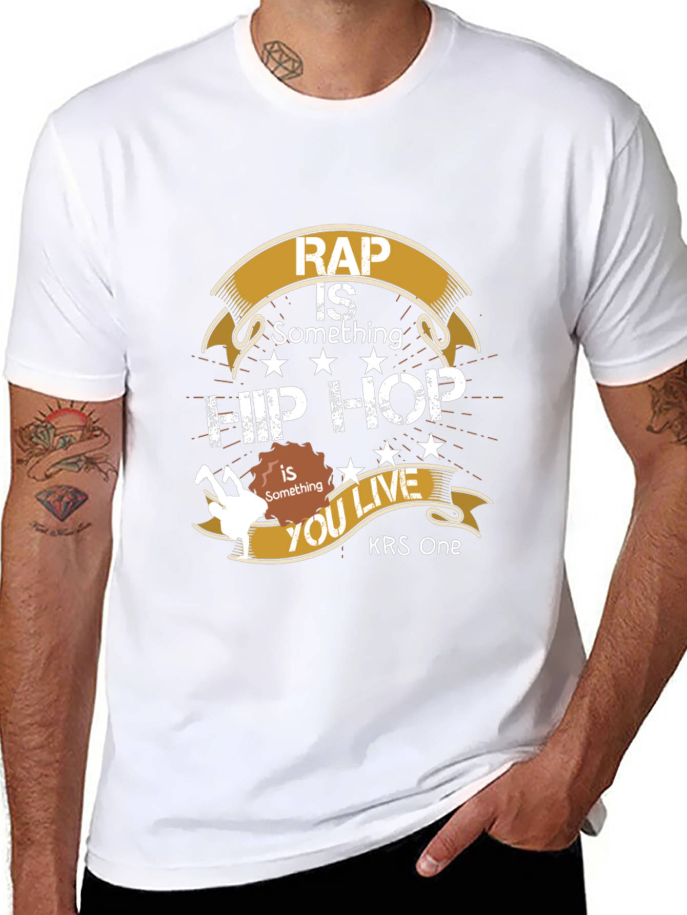 Rap is Something Hip Hop T-Shirt - KRS One