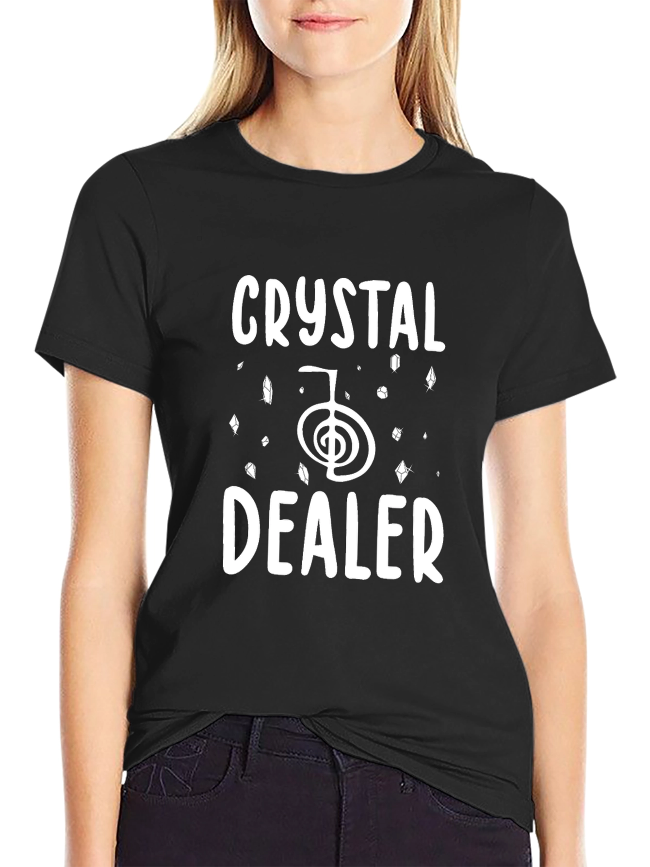 Crystal Dealer Graphic T-Shirt - Black Cotton Tee