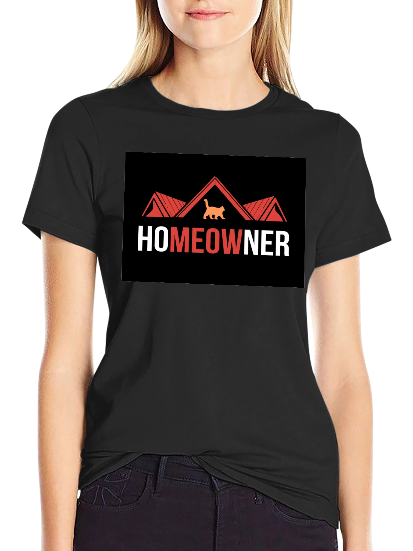 Homeowner Cat T-Shirt - Unique Graphic Tee
