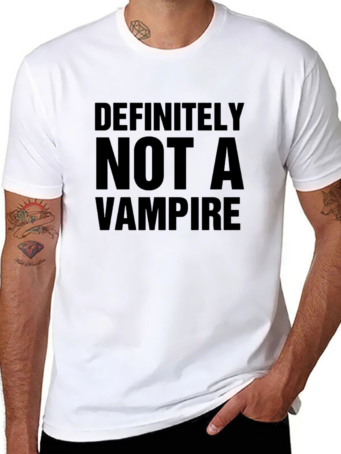 Definitely Not a Vampire Graphic Tee