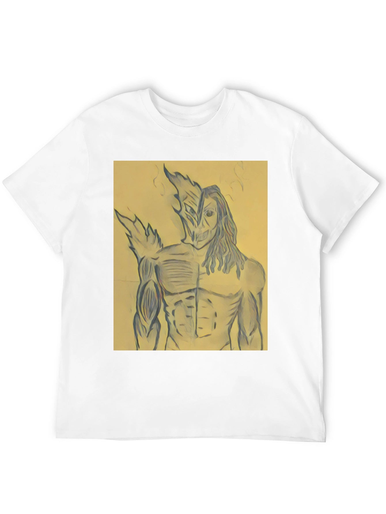 Graphic Print Black T-Shirt - Unique Design