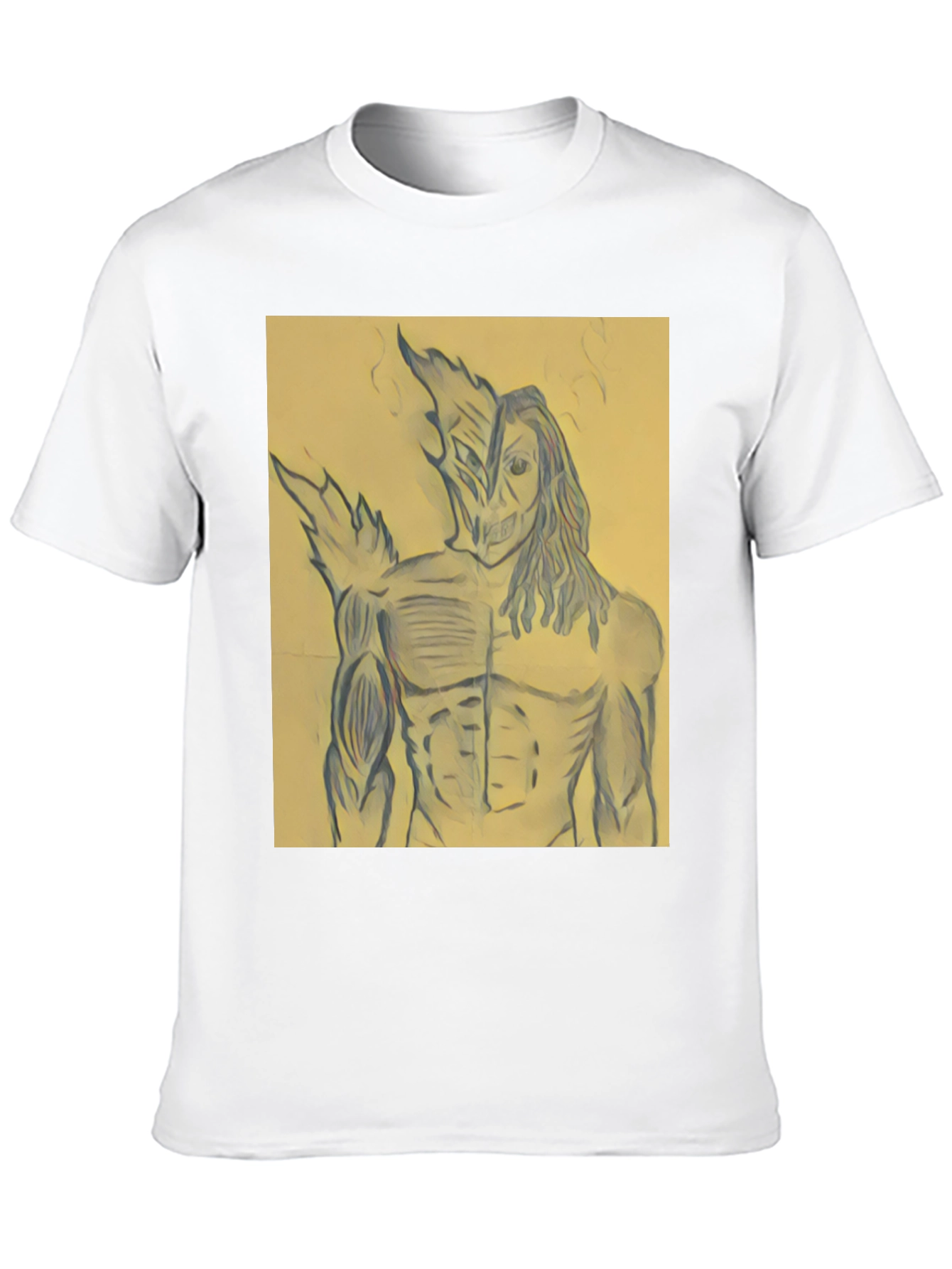 Graphic Print Black T-Shirt - Unique Design