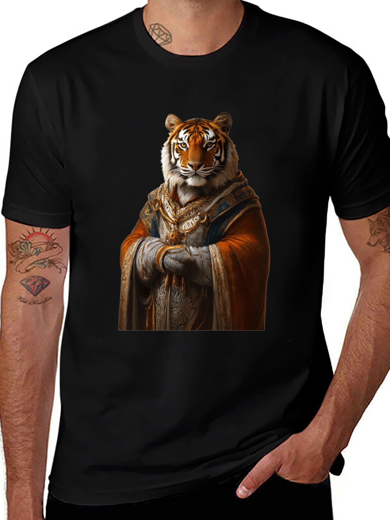 Tiger King Graphic Tee - Mens Black T-Shirt