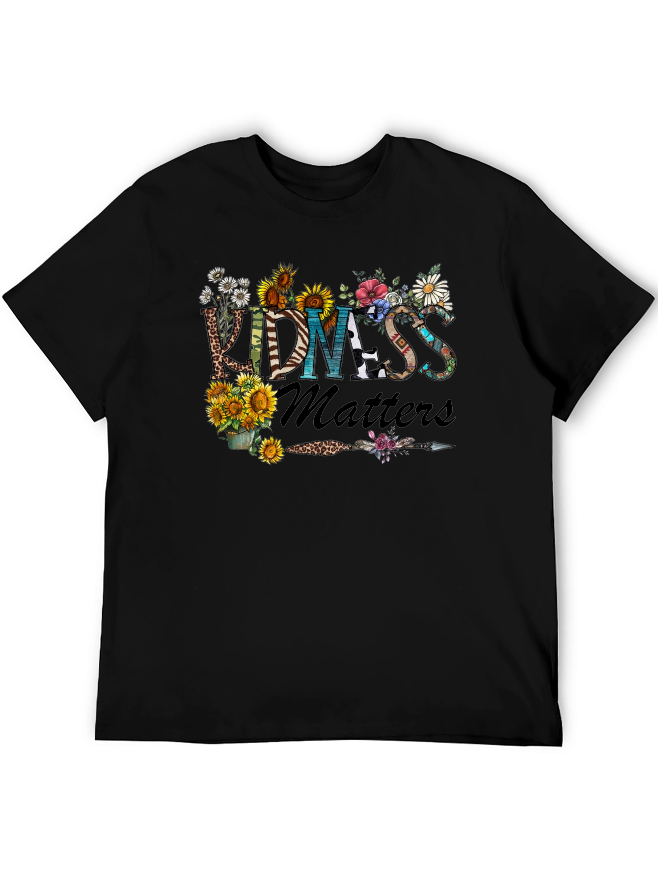 Kindness Matters Floral Graphic T-Shirt