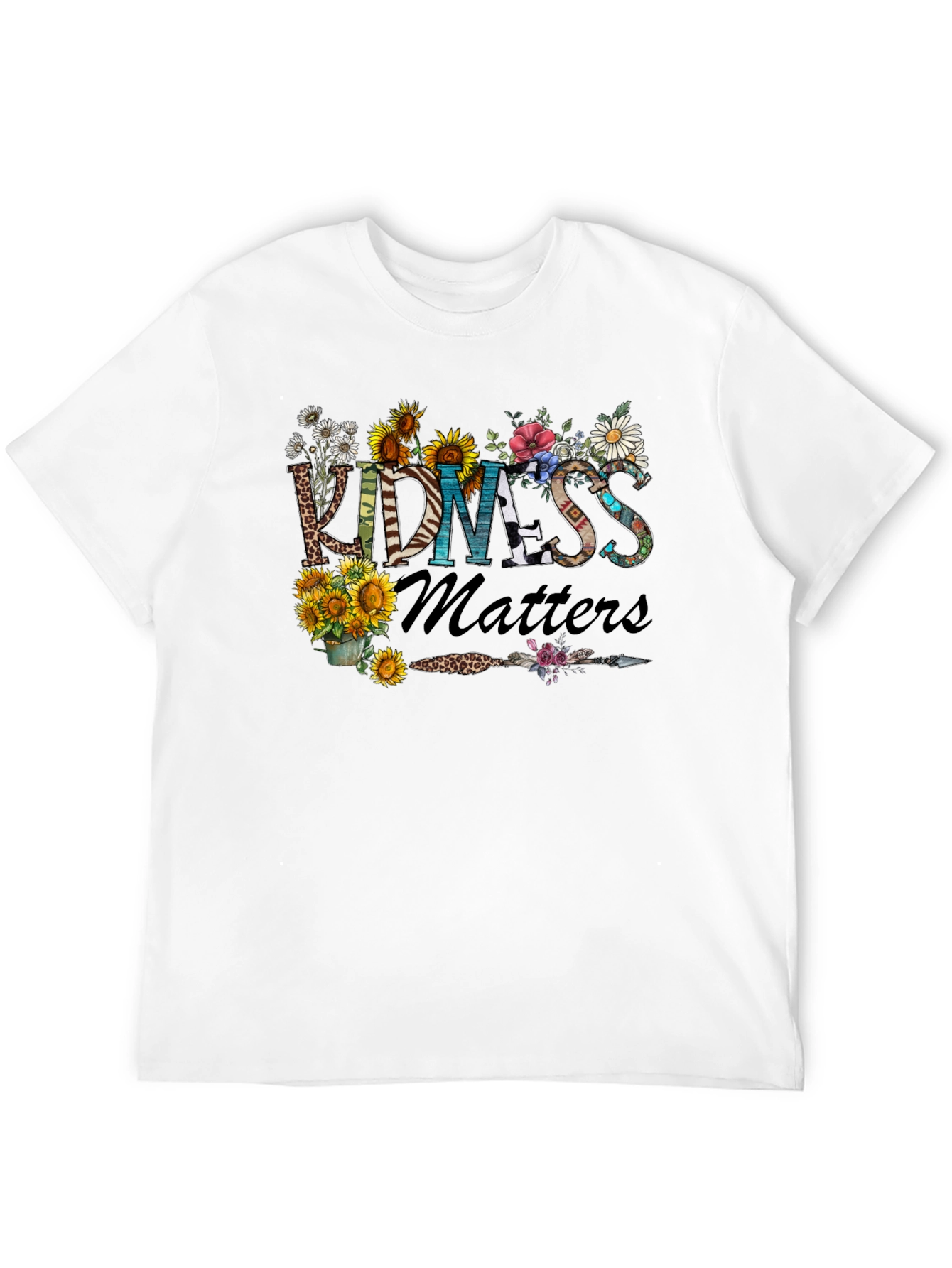 Kindness Matters Floral Graphic T-Shirt