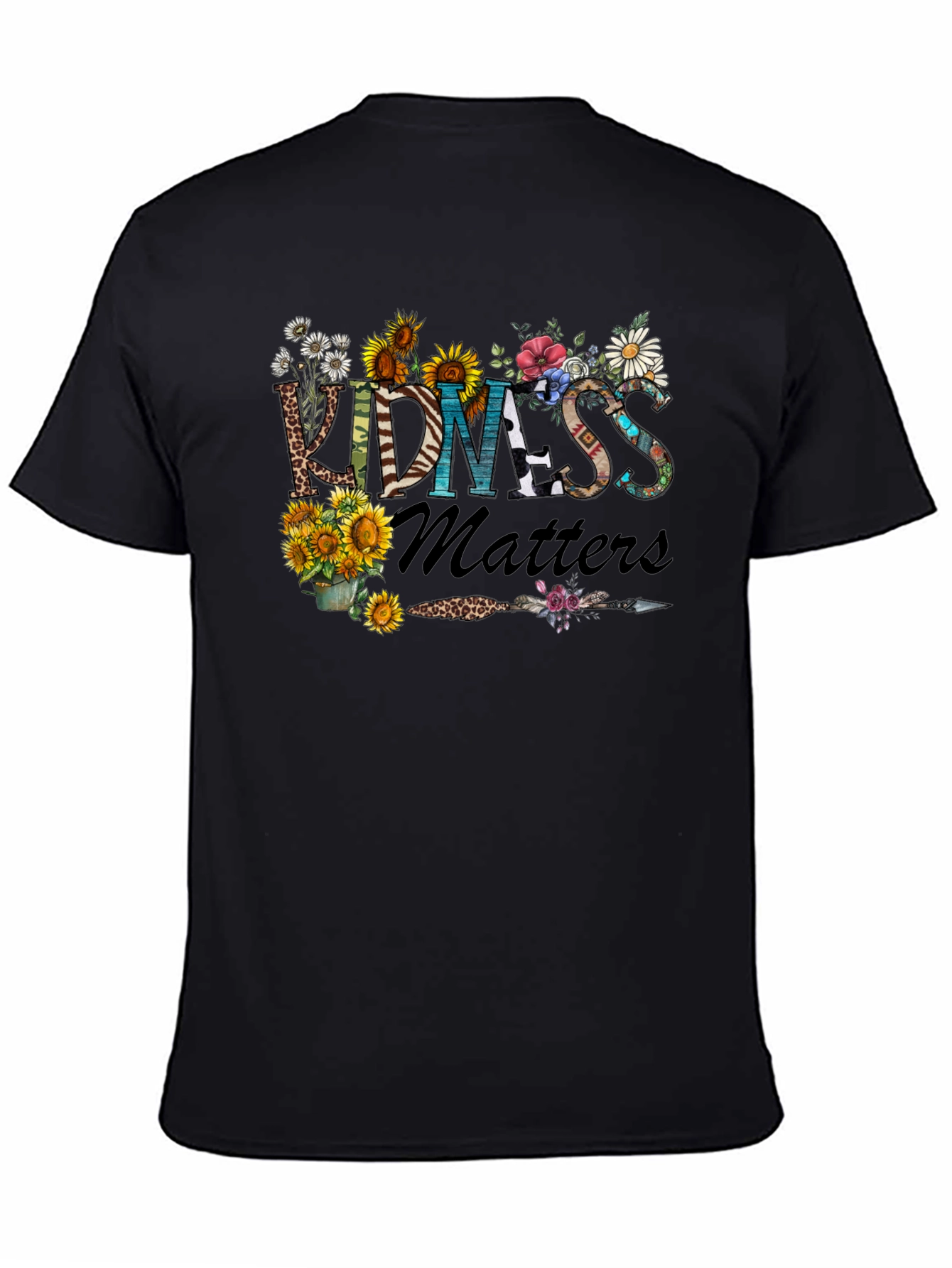 Kindness Matters Floral Graphic T-Shirt