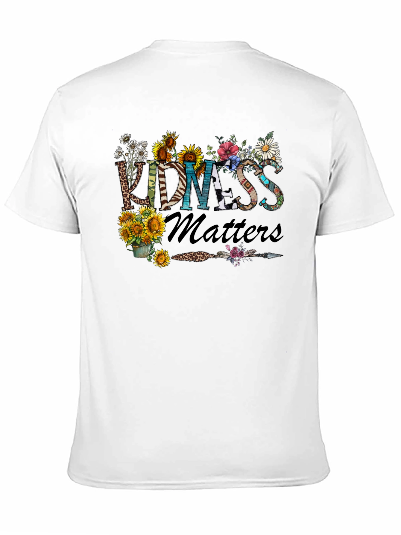 Kindness Matters Floral Graphic T-Shirt