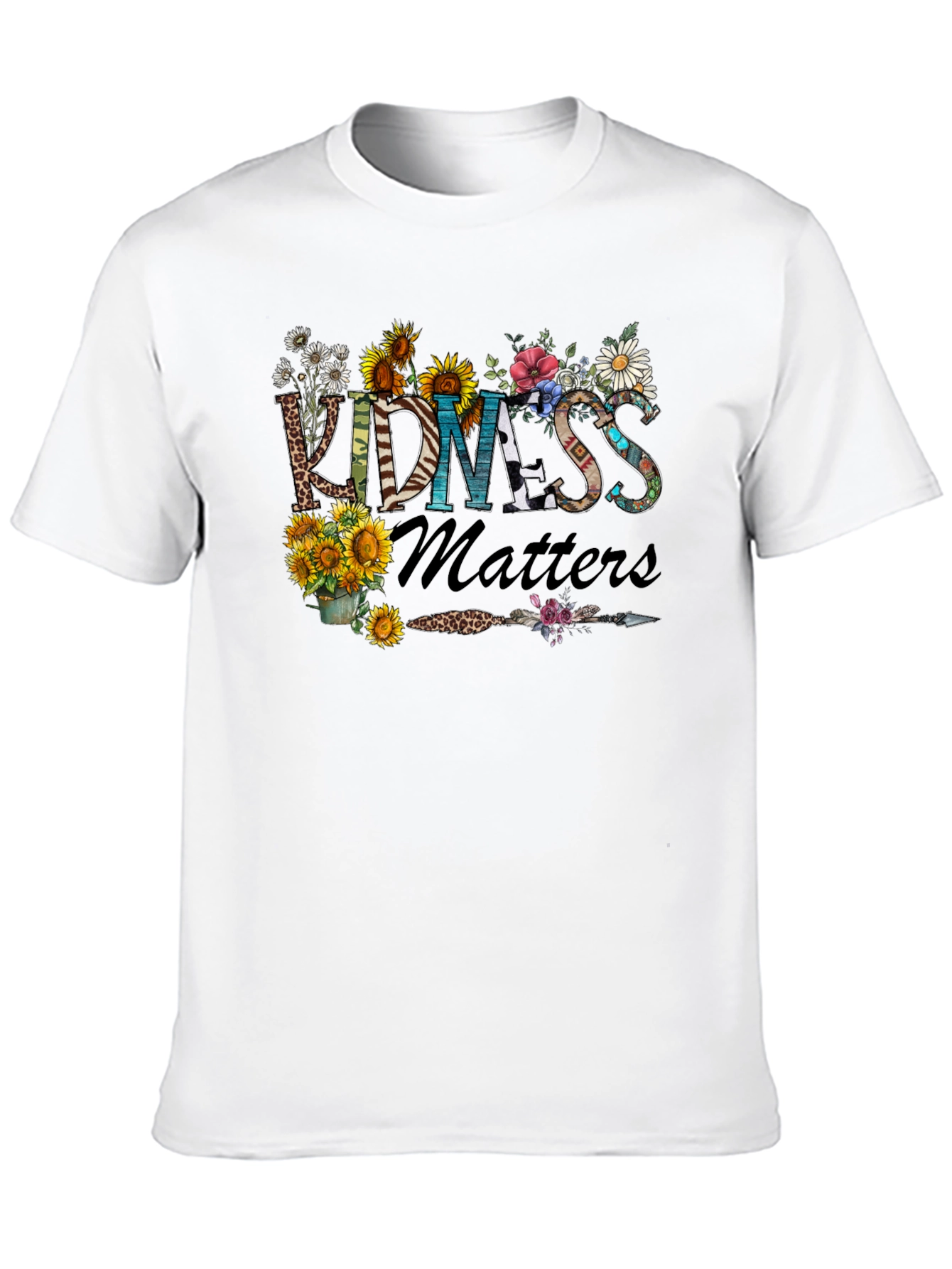 Kindness Matters Floral Graphic T-Shirt