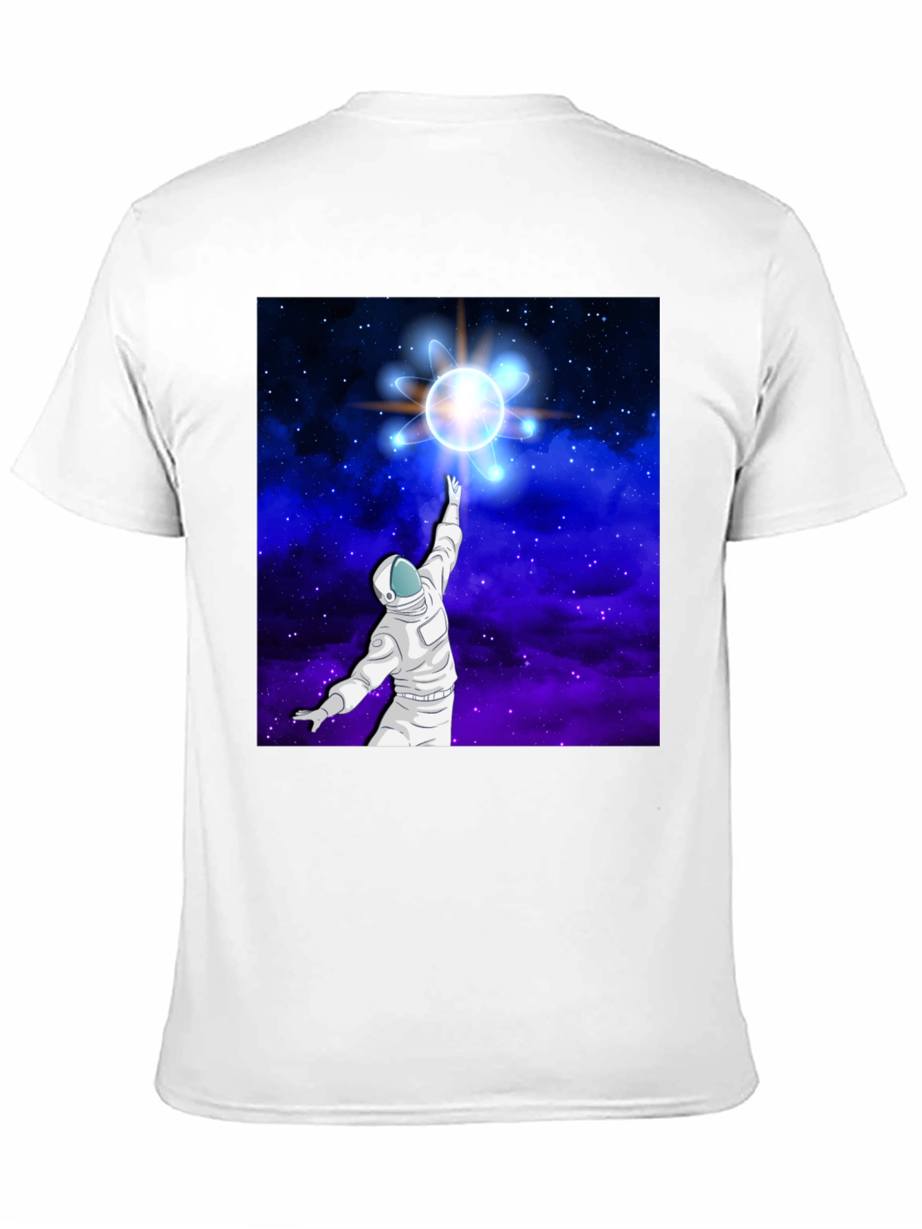 Astronaut Space Atom Black T-Shirt