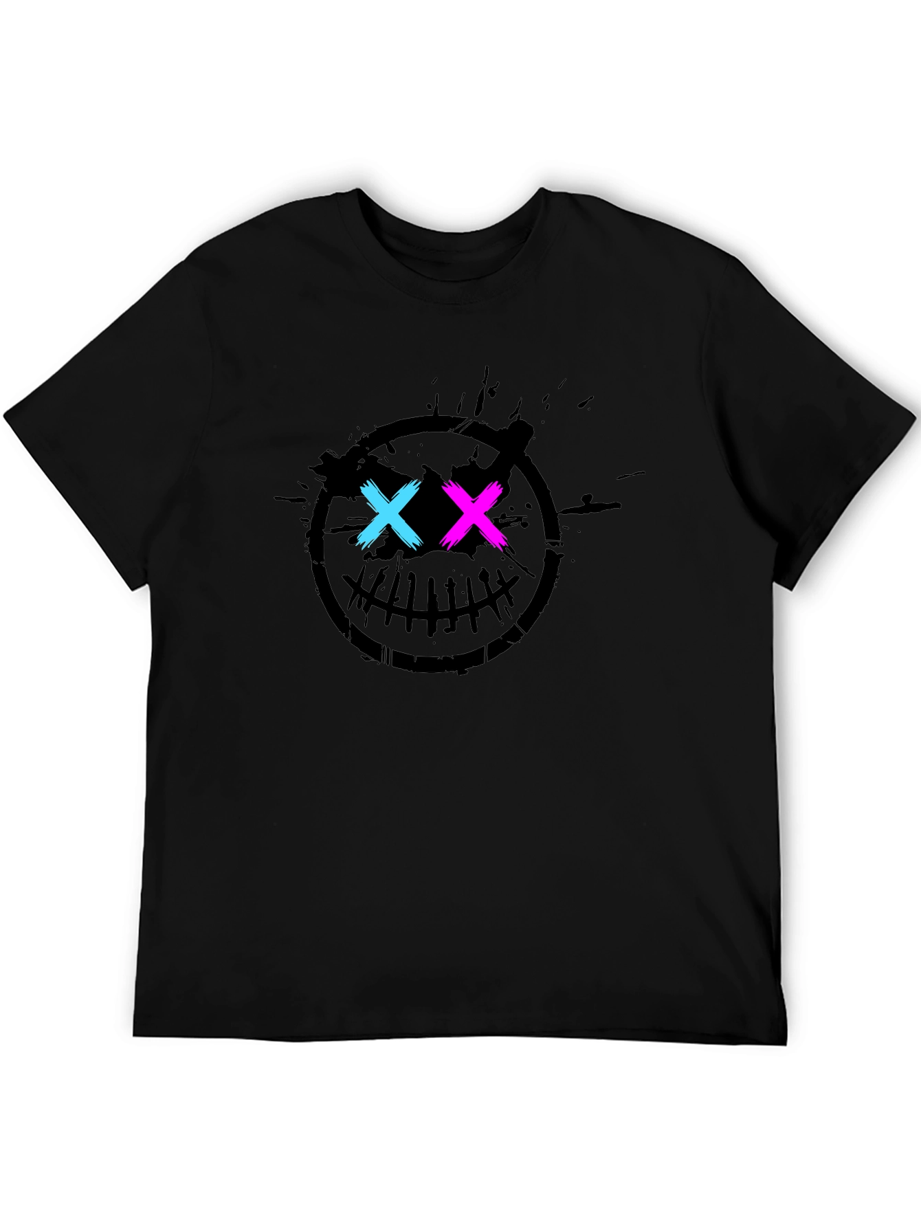 Neon X Eyes Black Graphic Tee