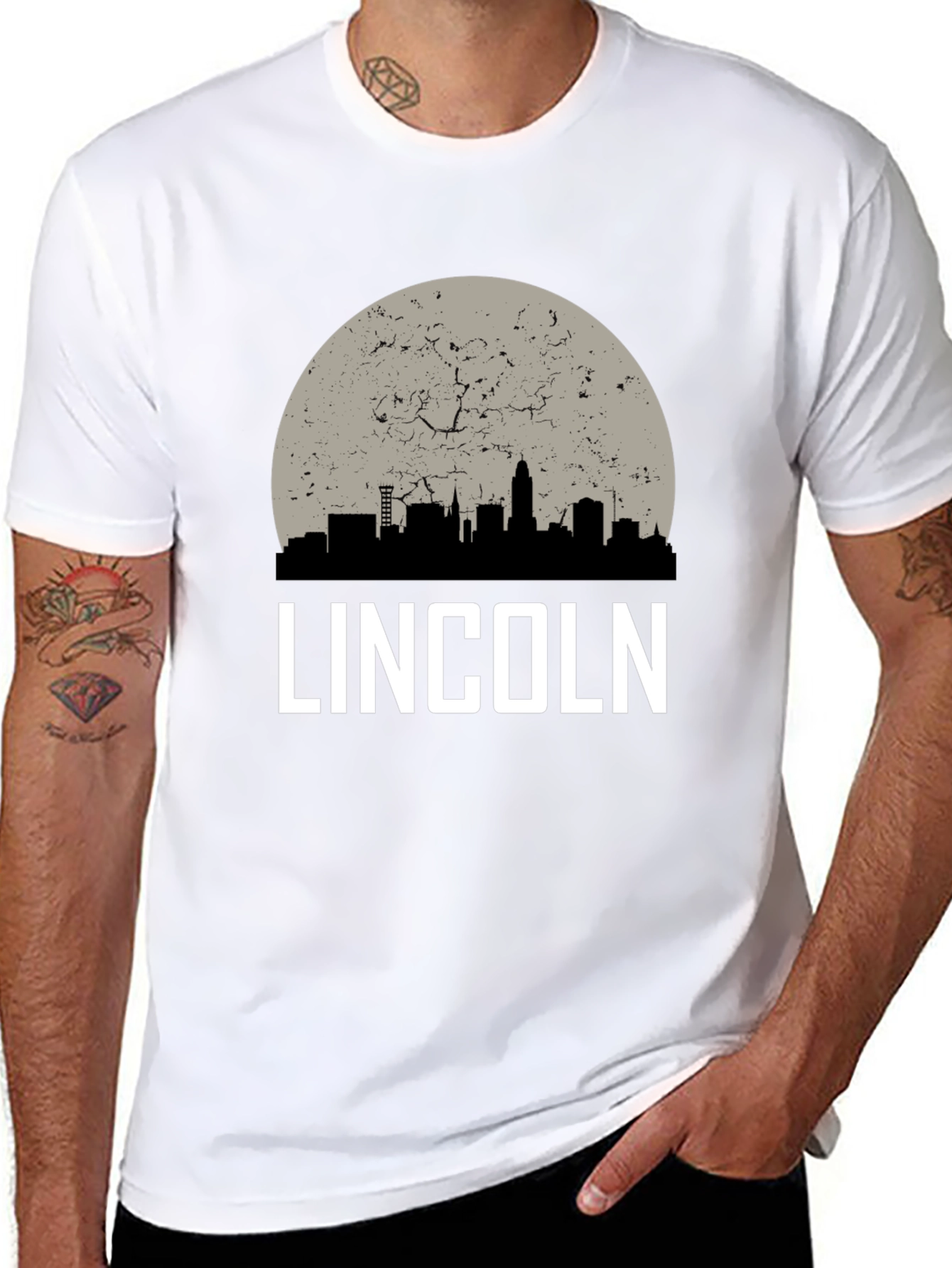 Lincoln Nebraska Skyline T-Shirt