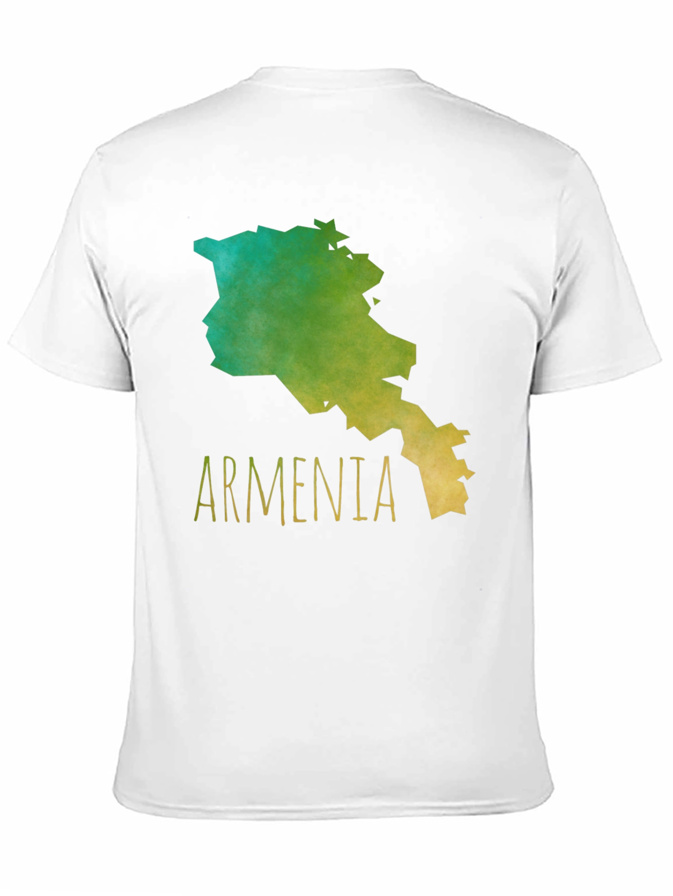 Armenia Map Graphic Tee - Black Cotton T-Shirt