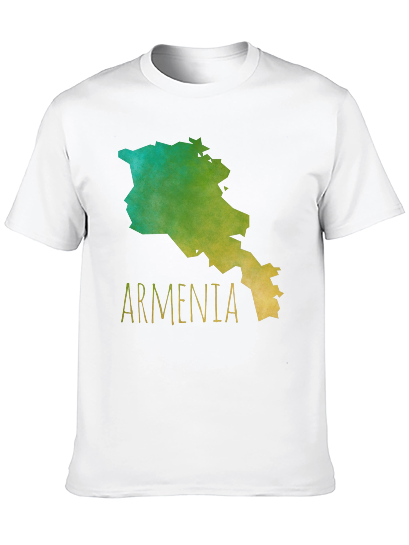 Armenia Map Graphic Tee - Black Cotton T-Shirt