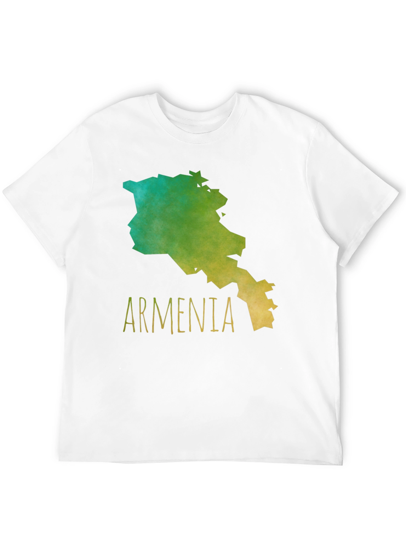 Armenia Map Graphic Tee - Black Cotton T-Shirt