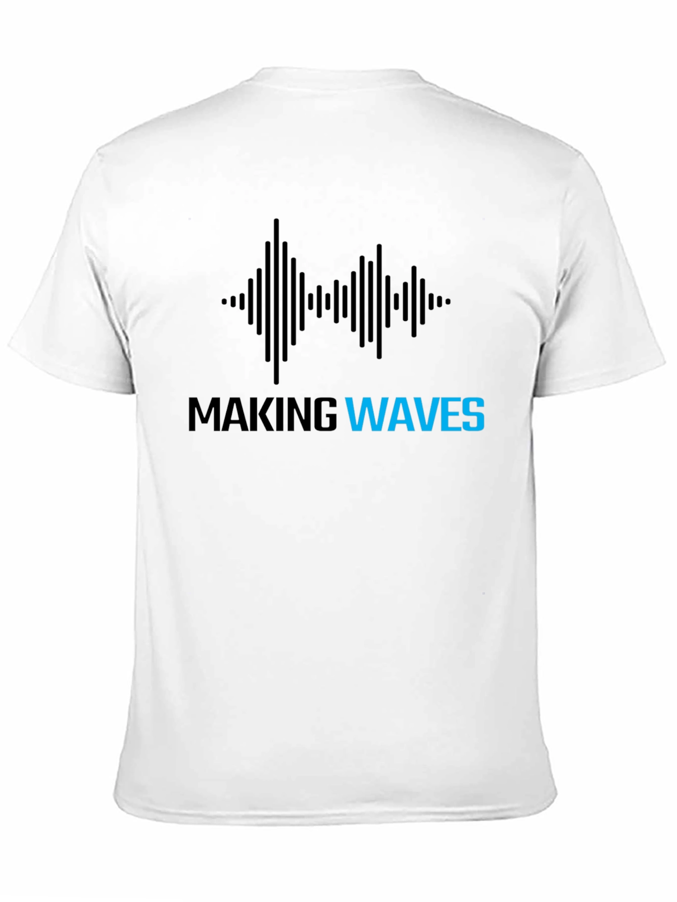 Making Waves Graphic Tee - Black Cotton T-Shirt