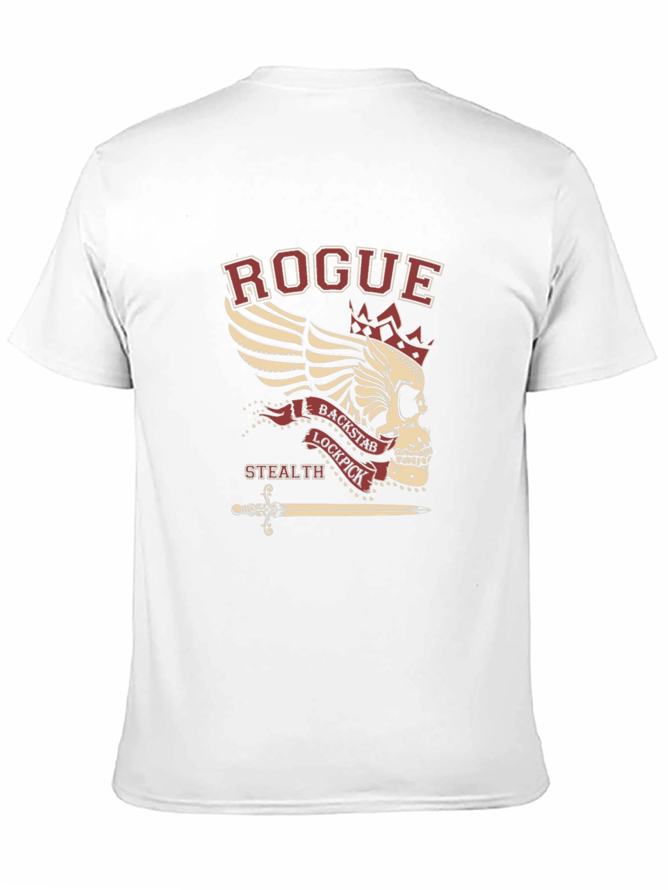 Rogue Skull T-Shirt: Backstab Lockpick Stealth