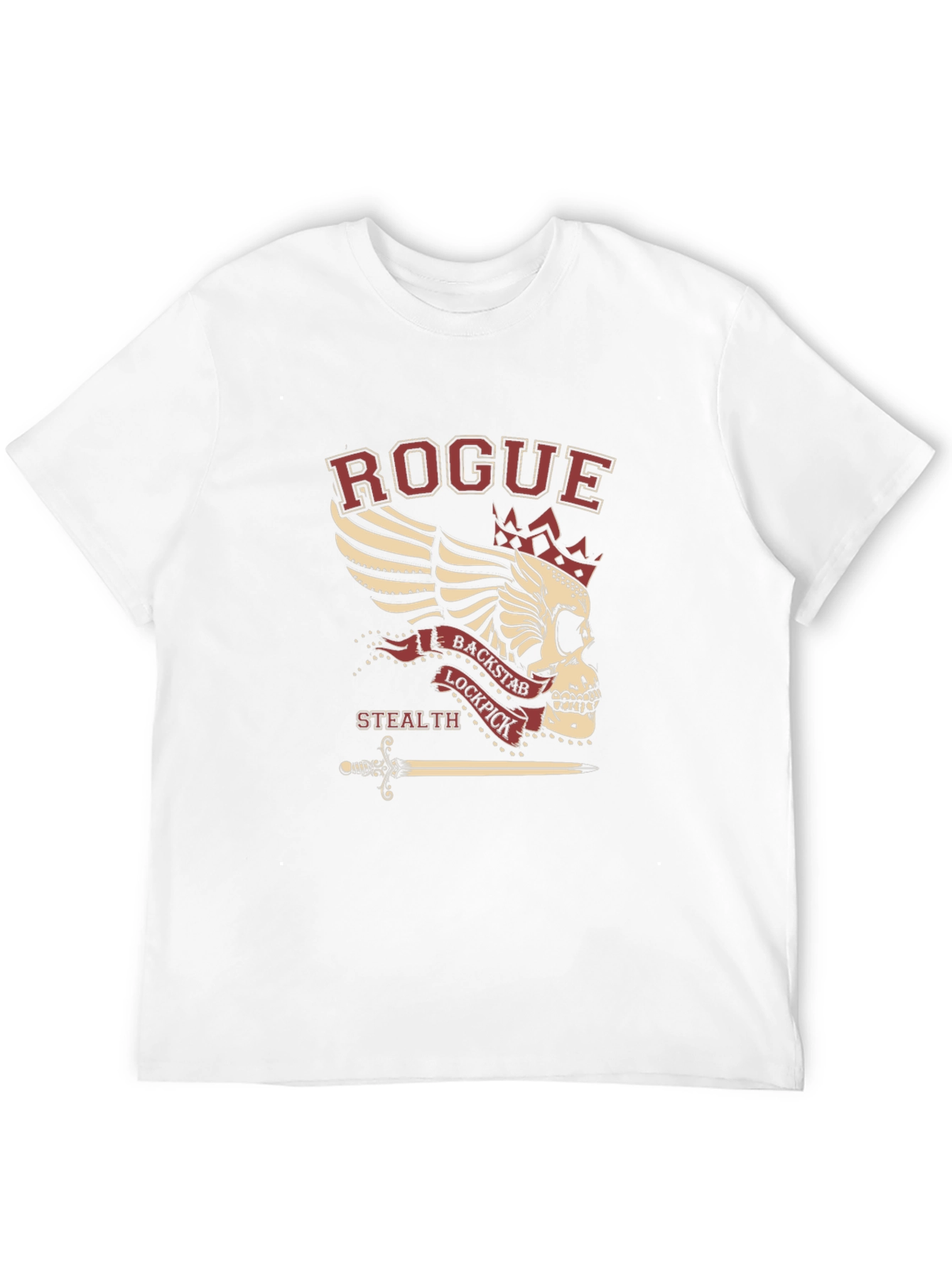 Rogue Skull T-Shirt: Backstab Lockpick Stealth