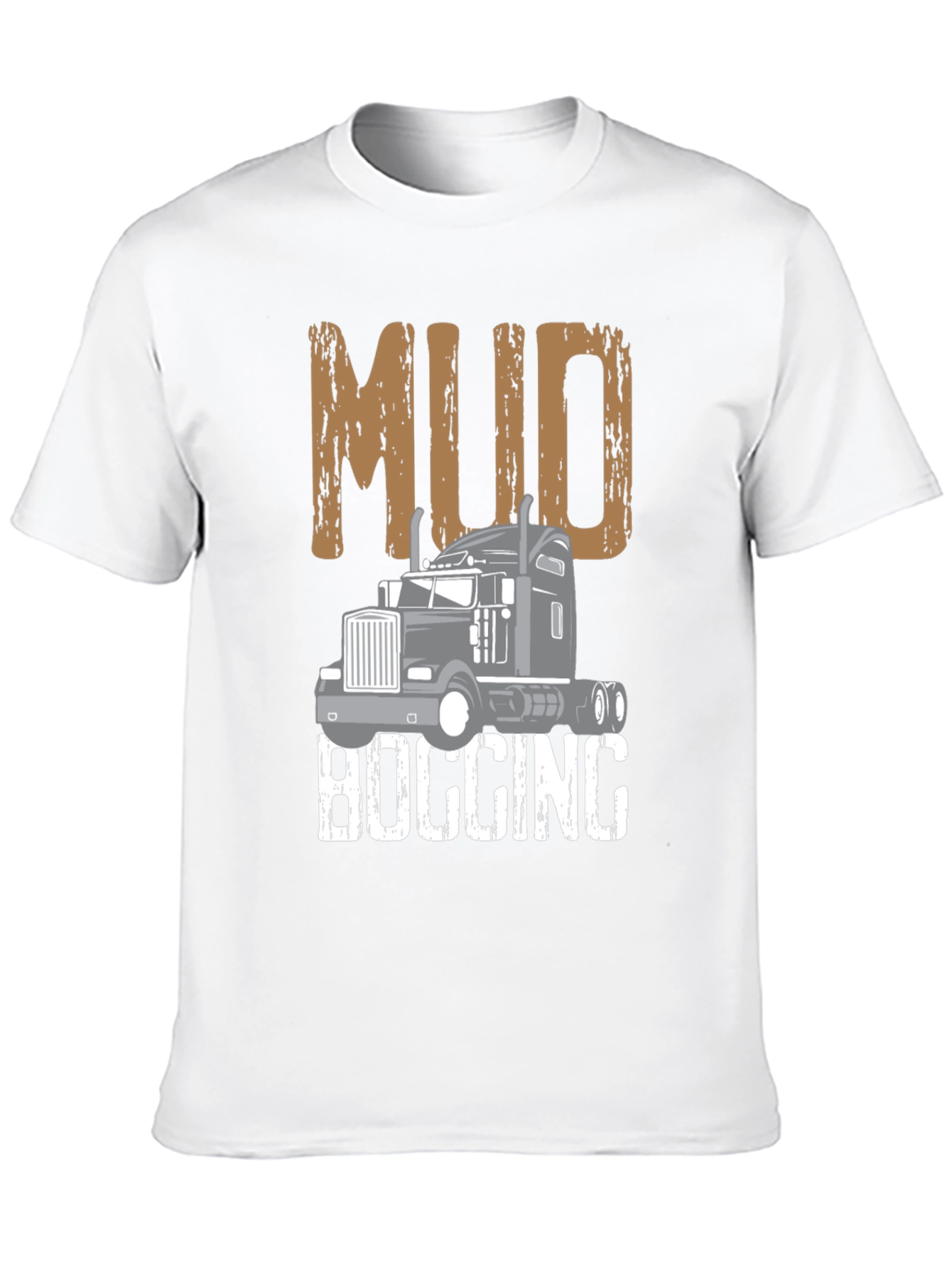 Mud Bogging Truck Graphic Tee - Mens Black T-Shirt