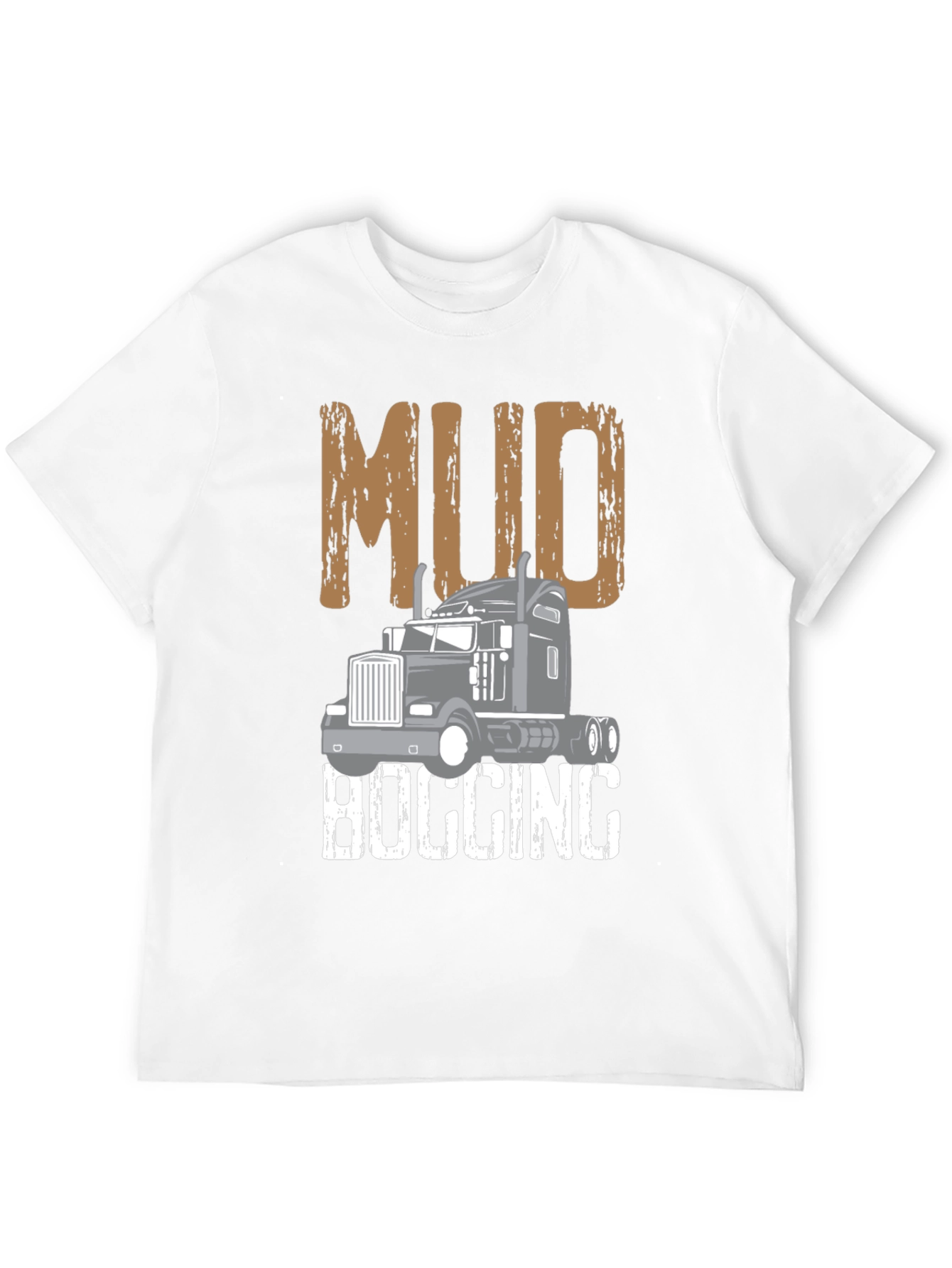 Mud Bogging Truck Graphic Tee - Mens Black T-Shirt