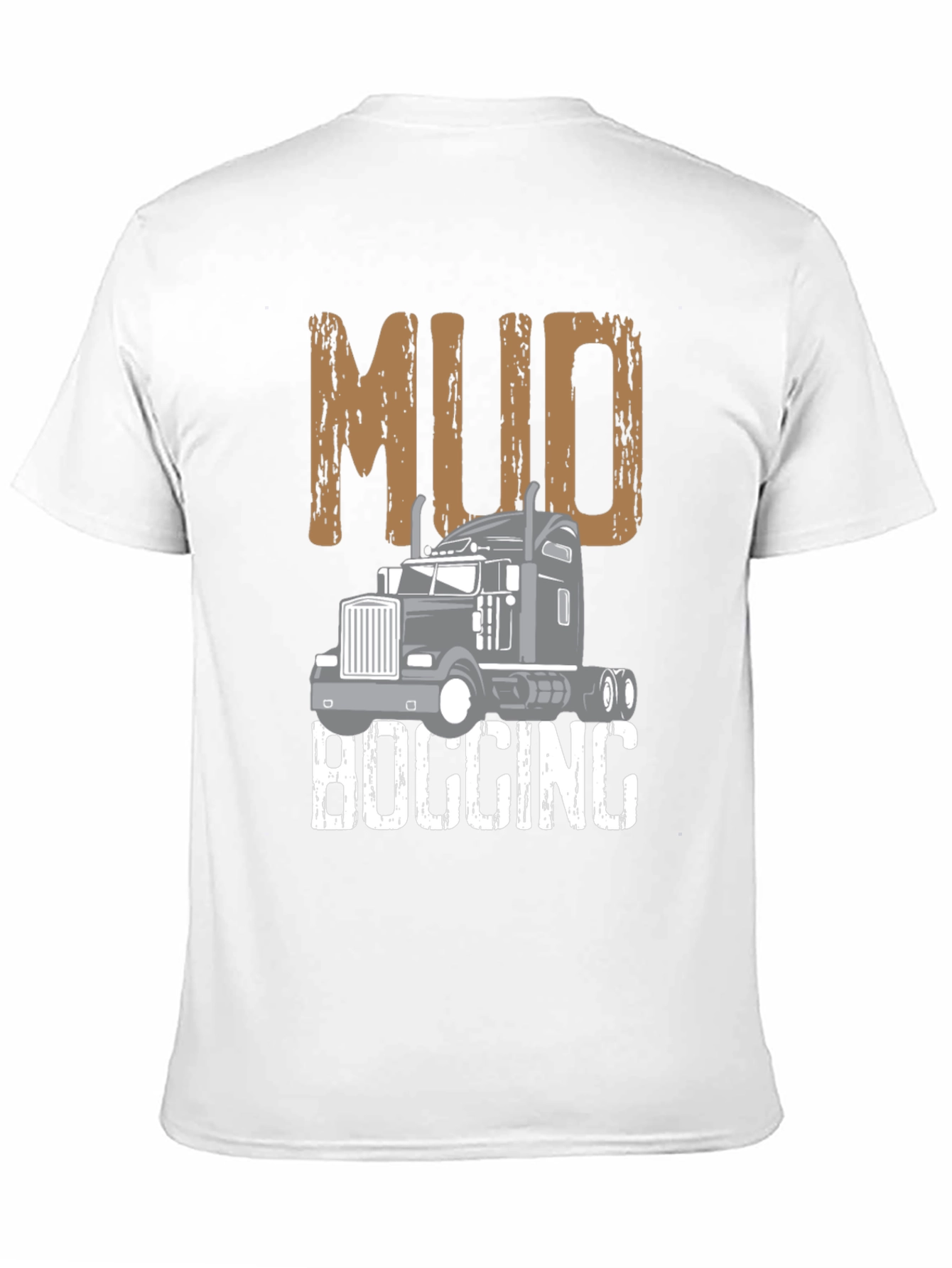 Mud Bogging Truck Graphic Tee - Mens Black T-Shirt