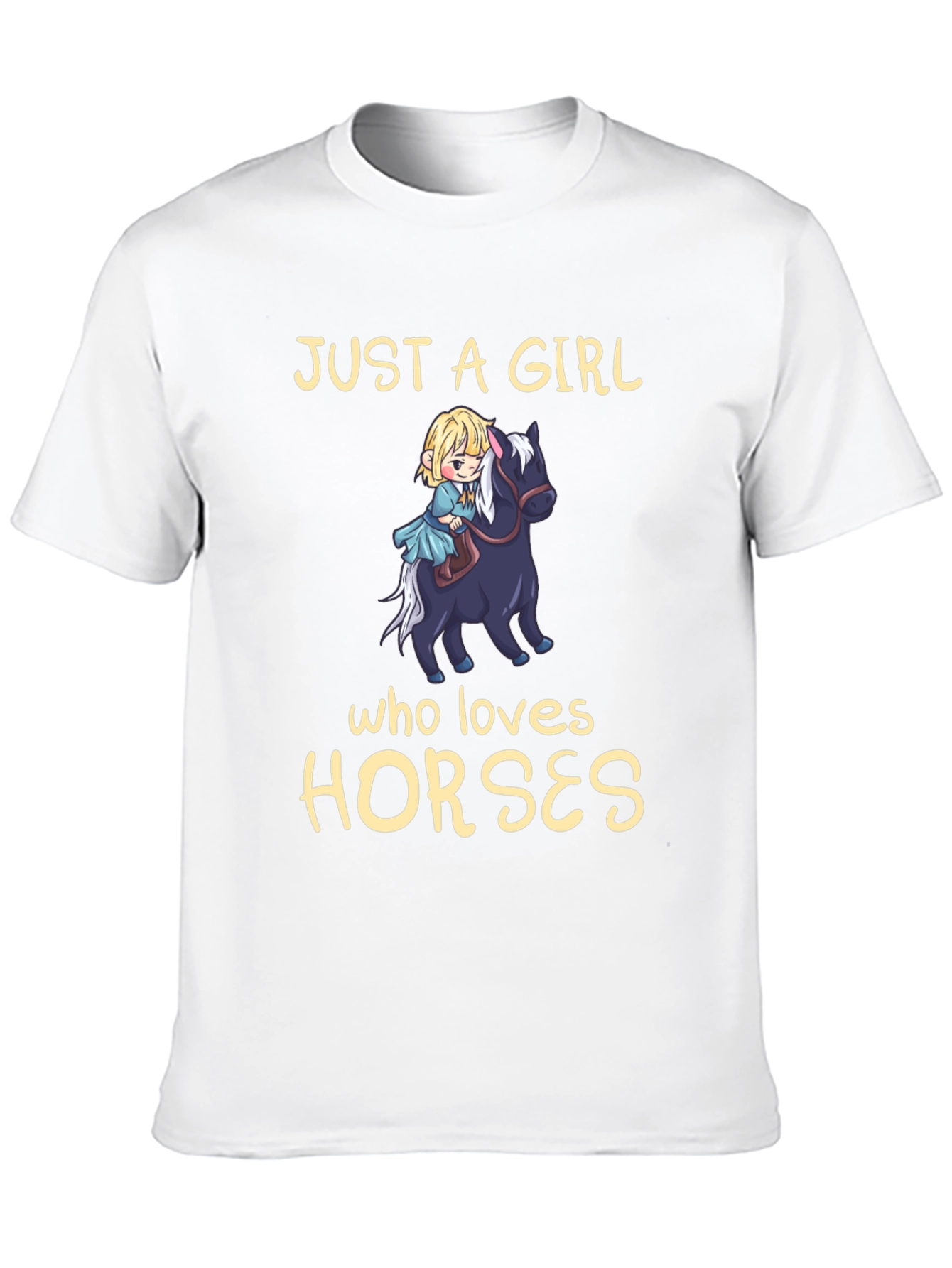 Girl Who Loves Horses T-Shirt