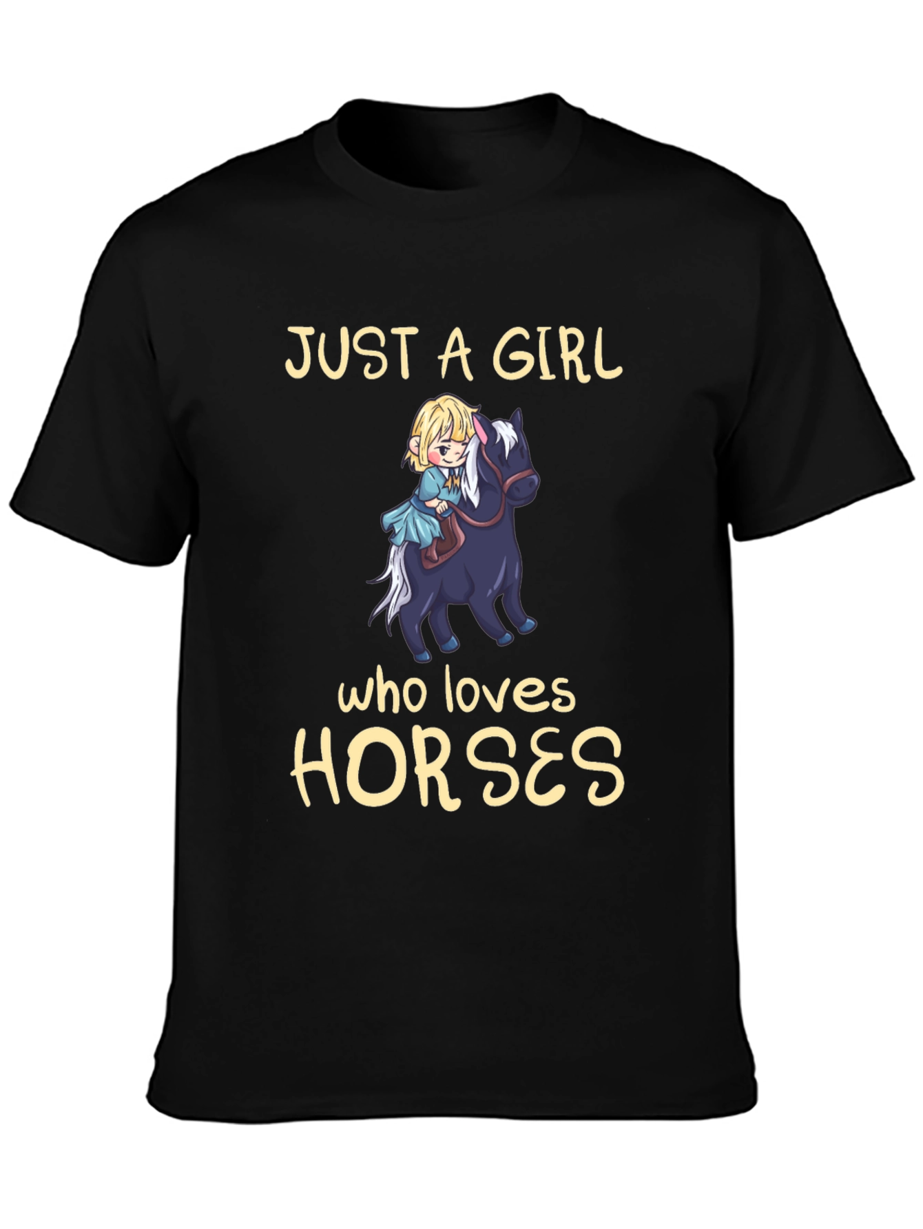 Girl Who Loves Horses T-Shirt