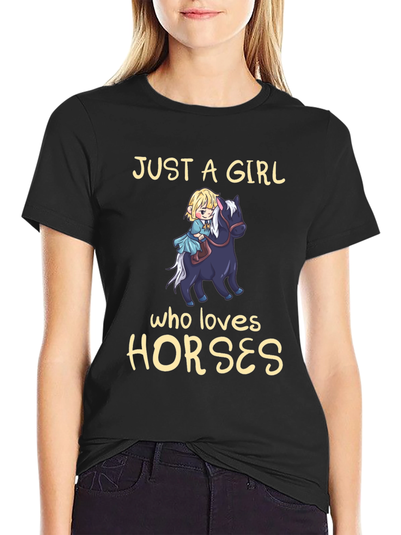 Girl Who Loves Horses T-Shirt