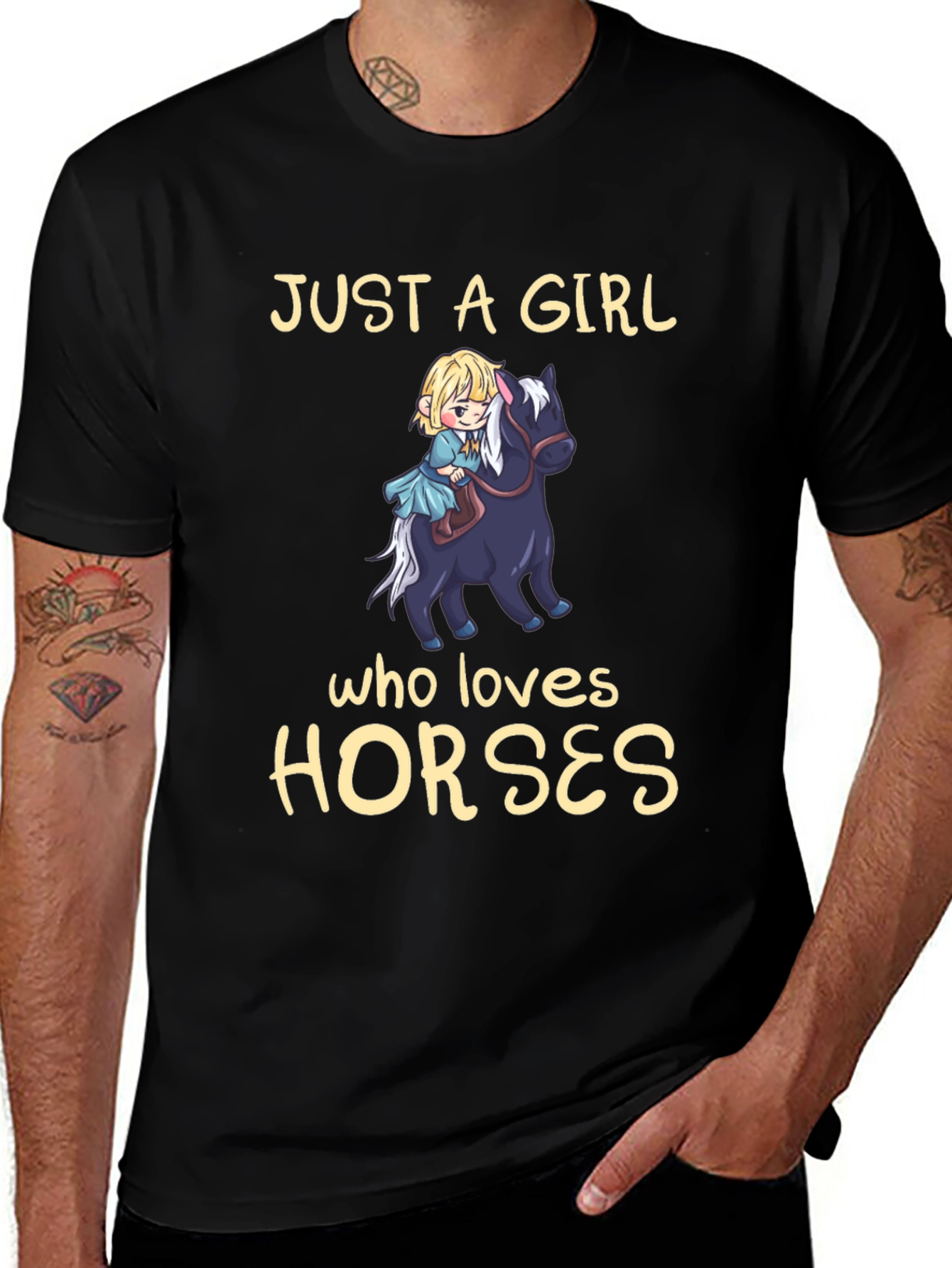 Girl Who Loves Horses T-Shirt