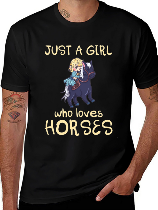 Girl Who Loves Horses T-Shirt