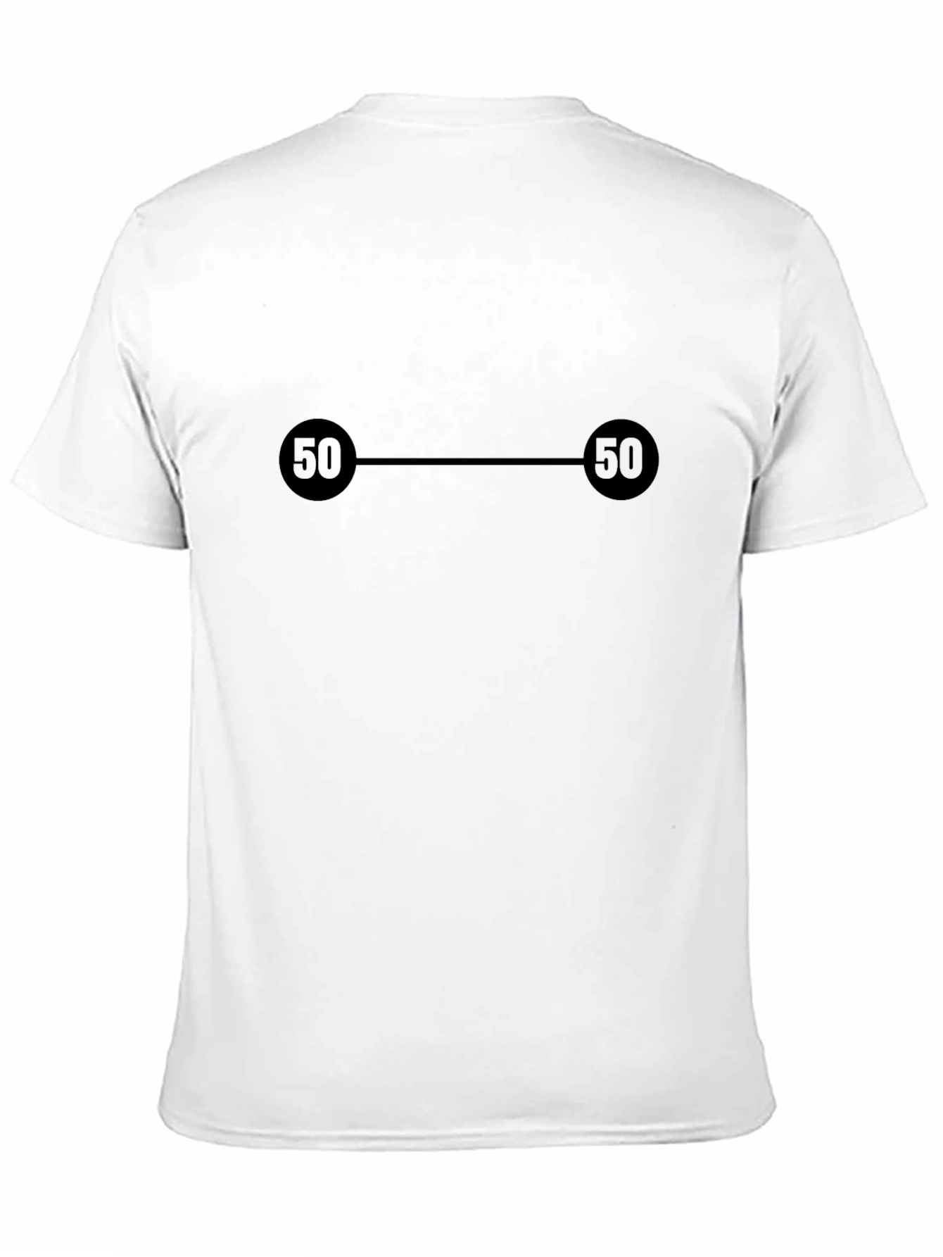 Black 50 Dumbbell Graphic T-Shirt