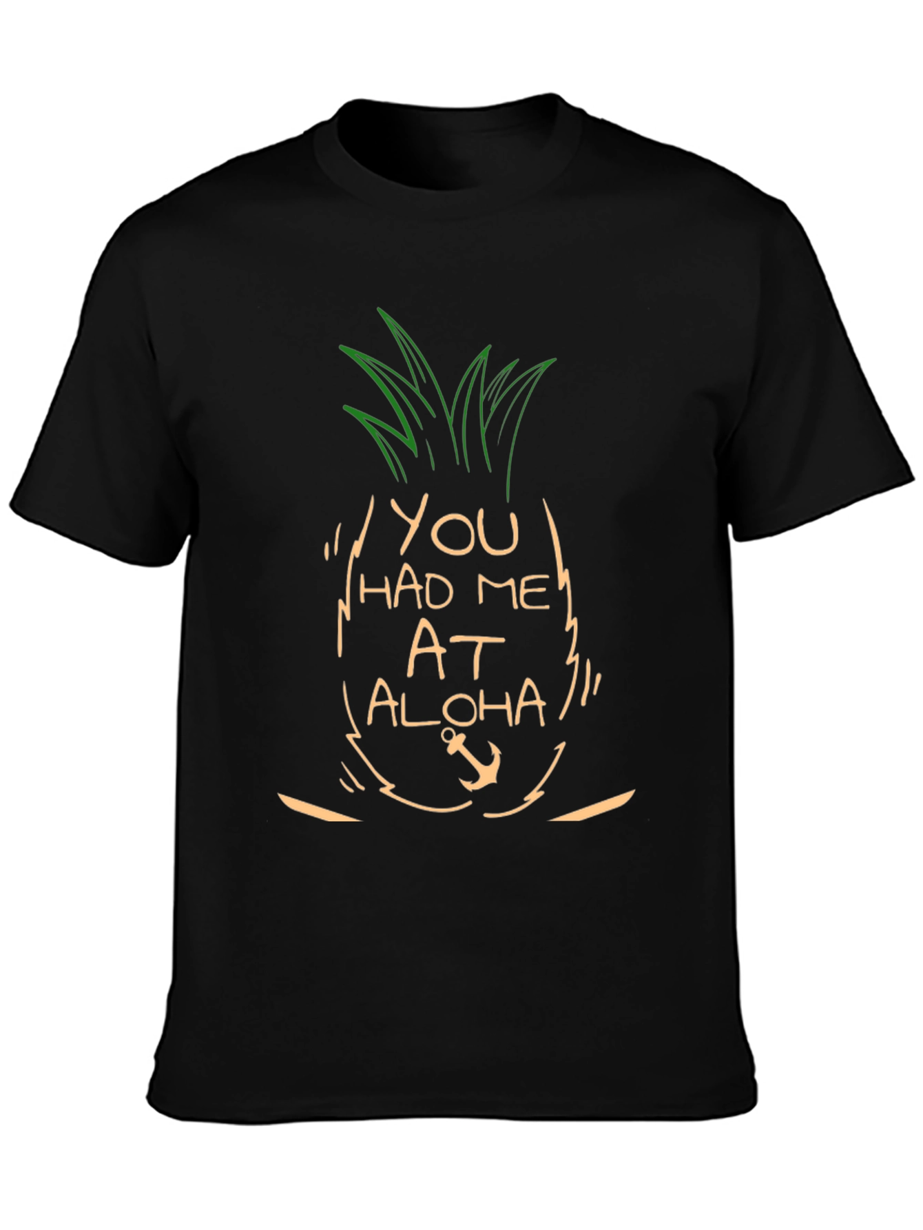 Aloha Pineapple Graphic T-Shirt - Soft Cotton Blend