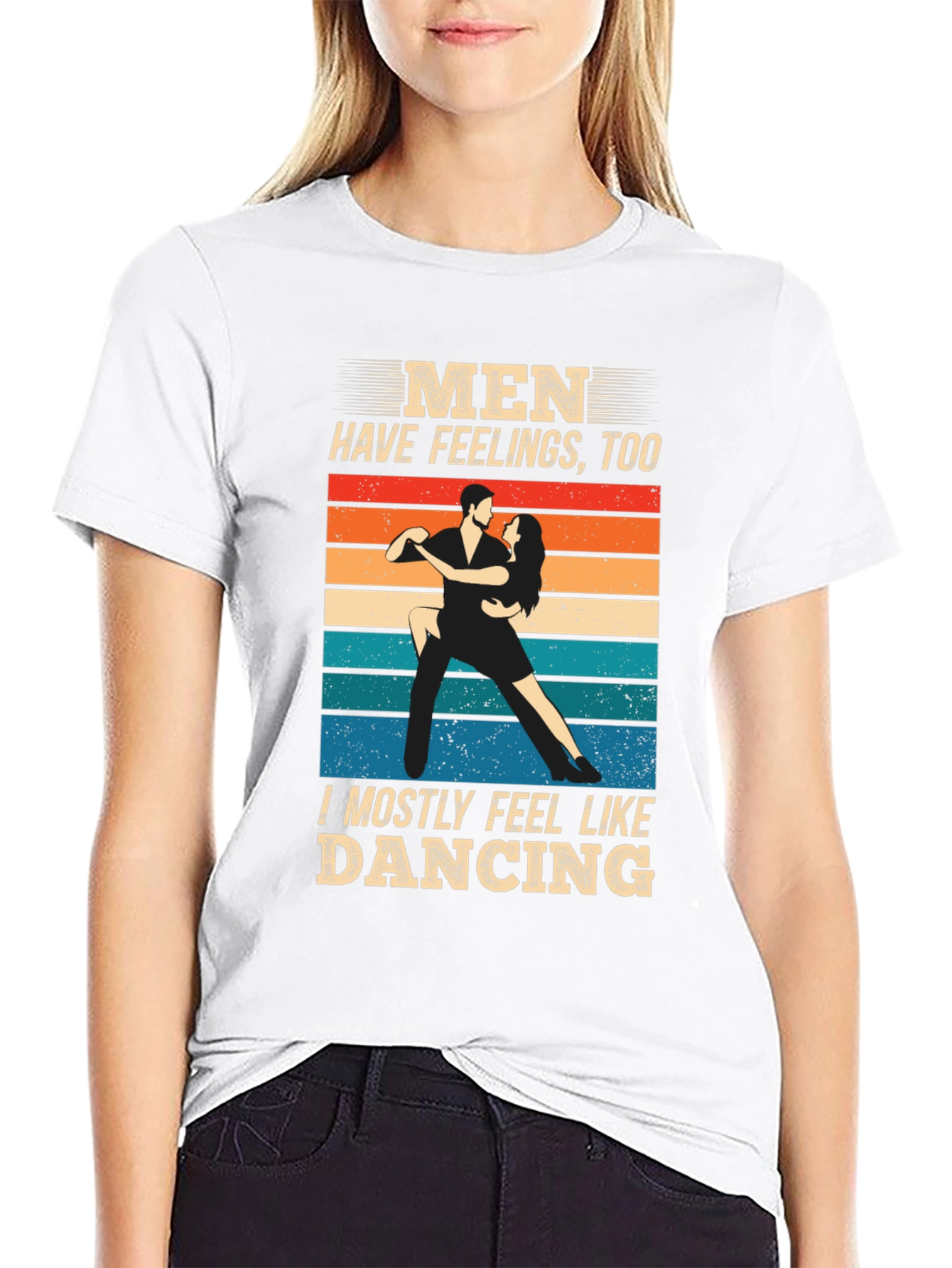 Men Have Feelings Too Dancing Graphic Tee