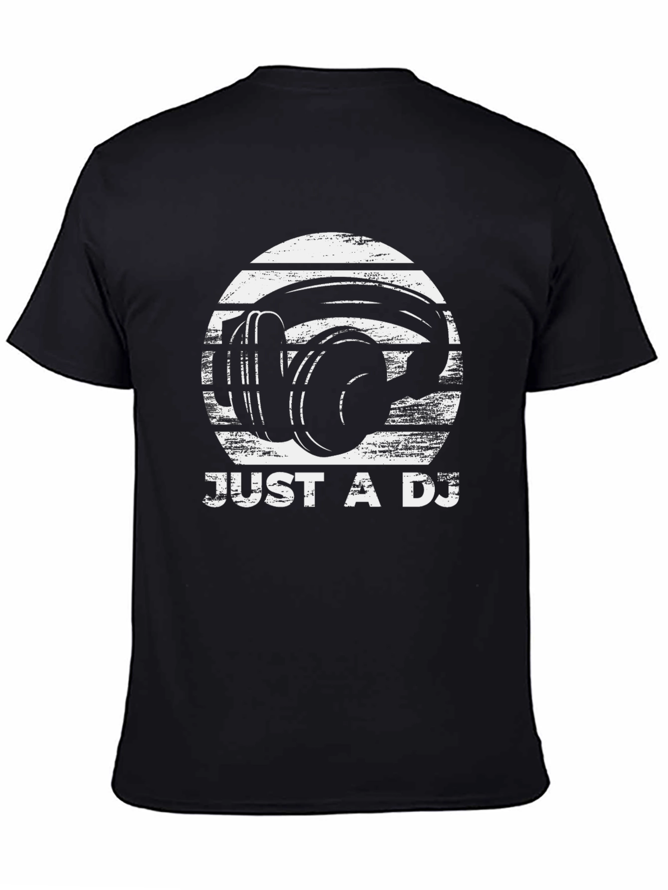 Just A DJ T-Shirt Headphones Graphic Tee