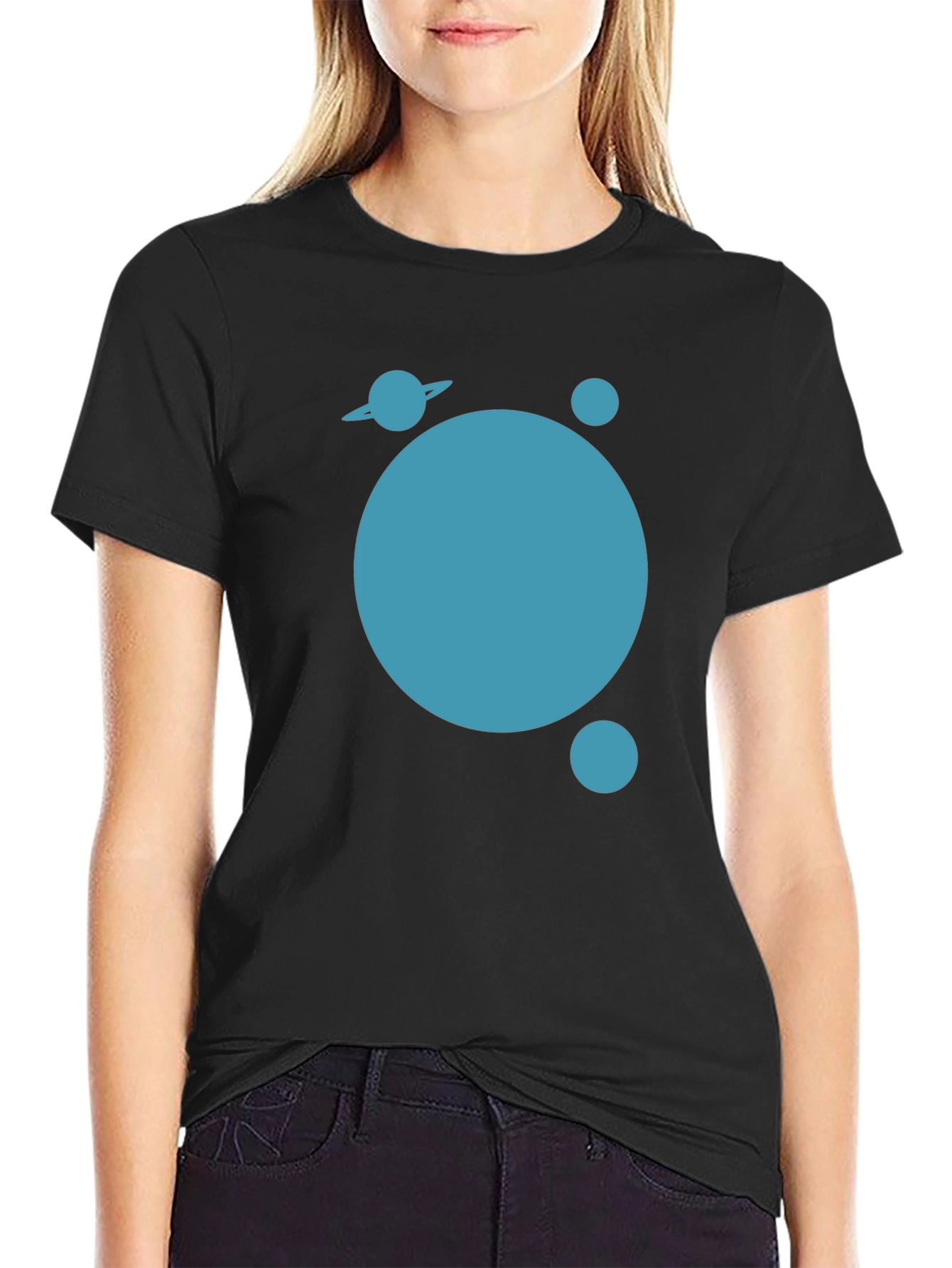 Planet Graphic Tee - Modern Black T-Shirt