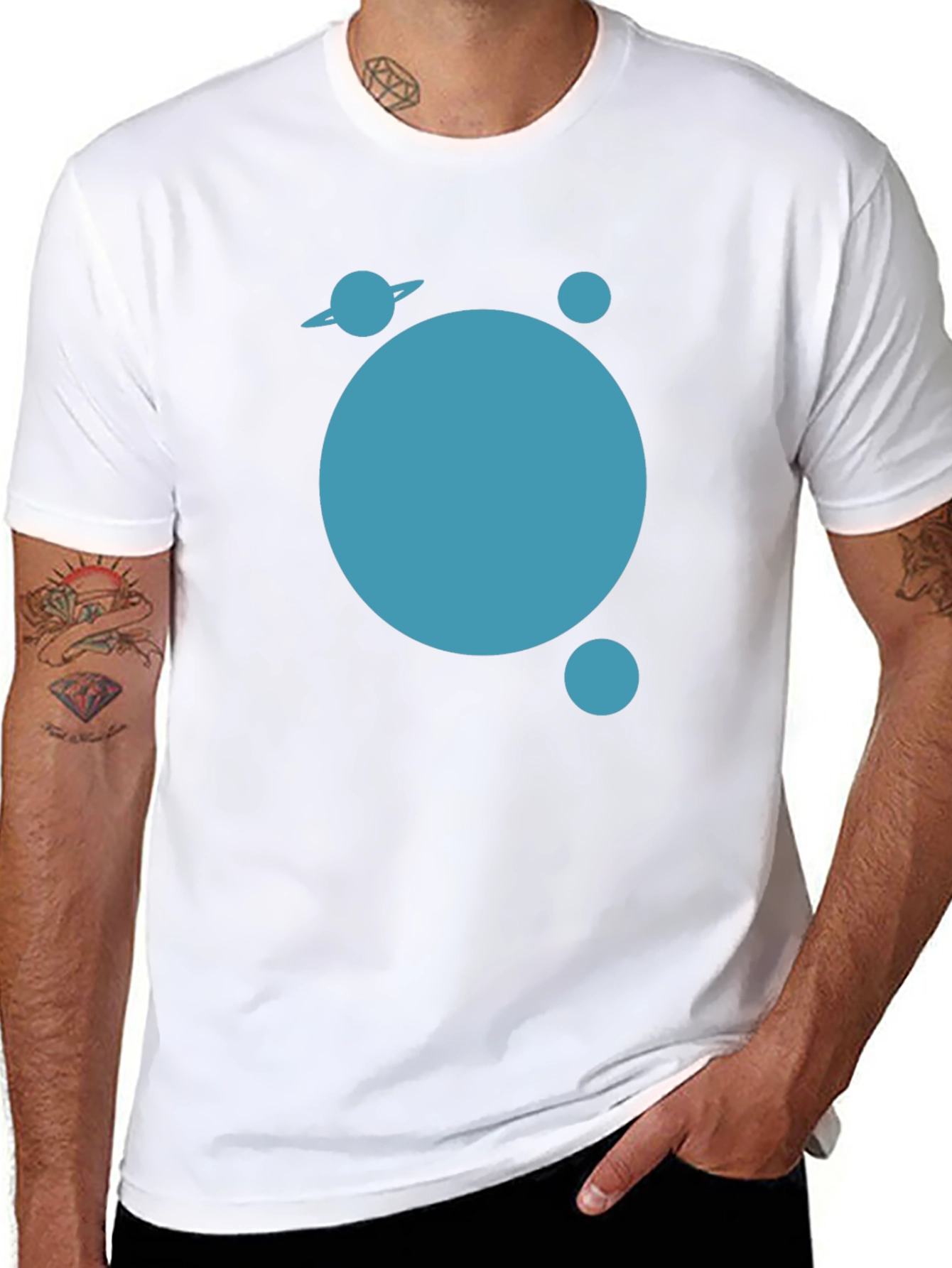 Planet Graphic Tee - Modern Black T-Shirt