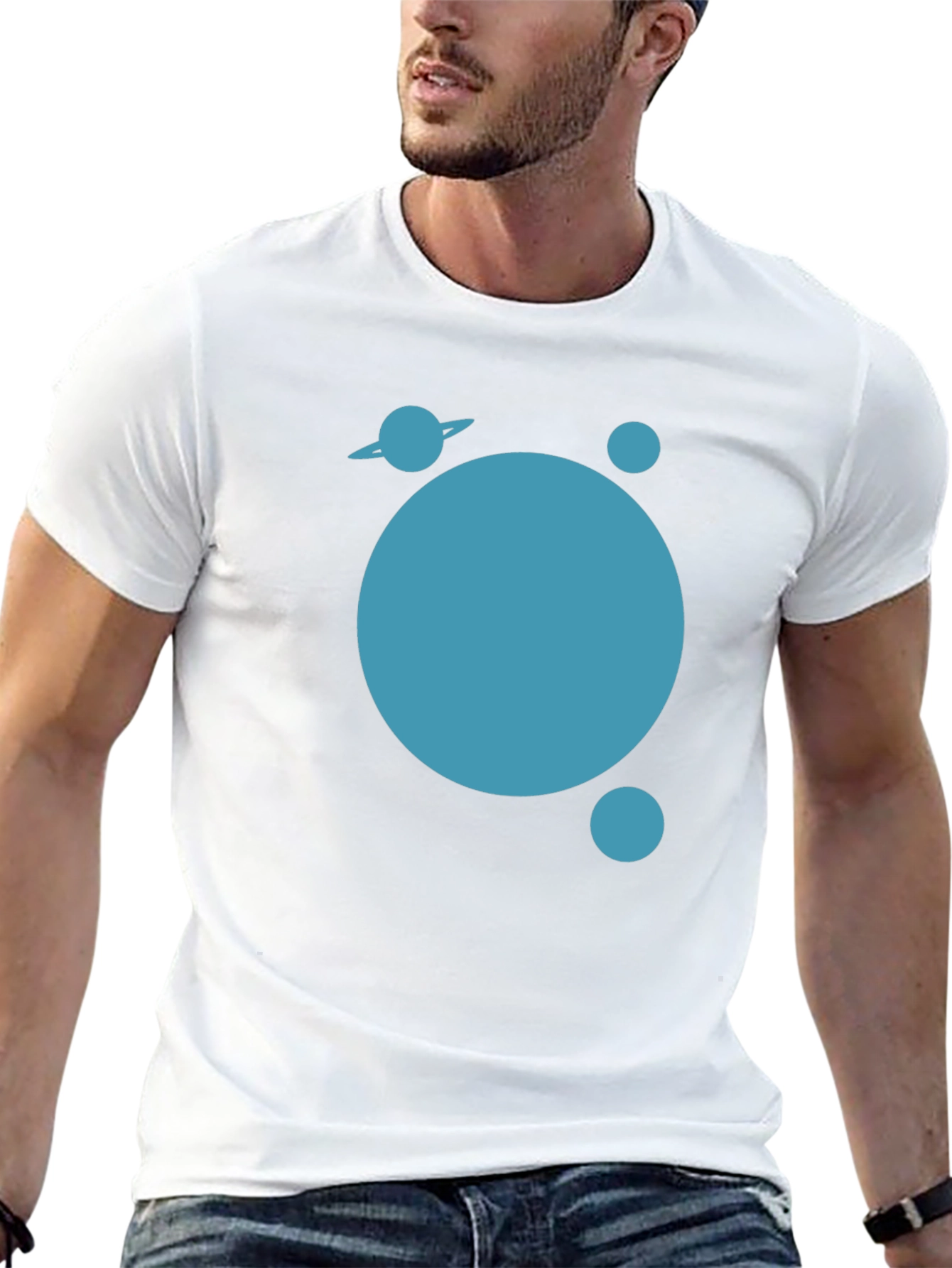 Planet Graphic Tee - Modern Black T-Shirt