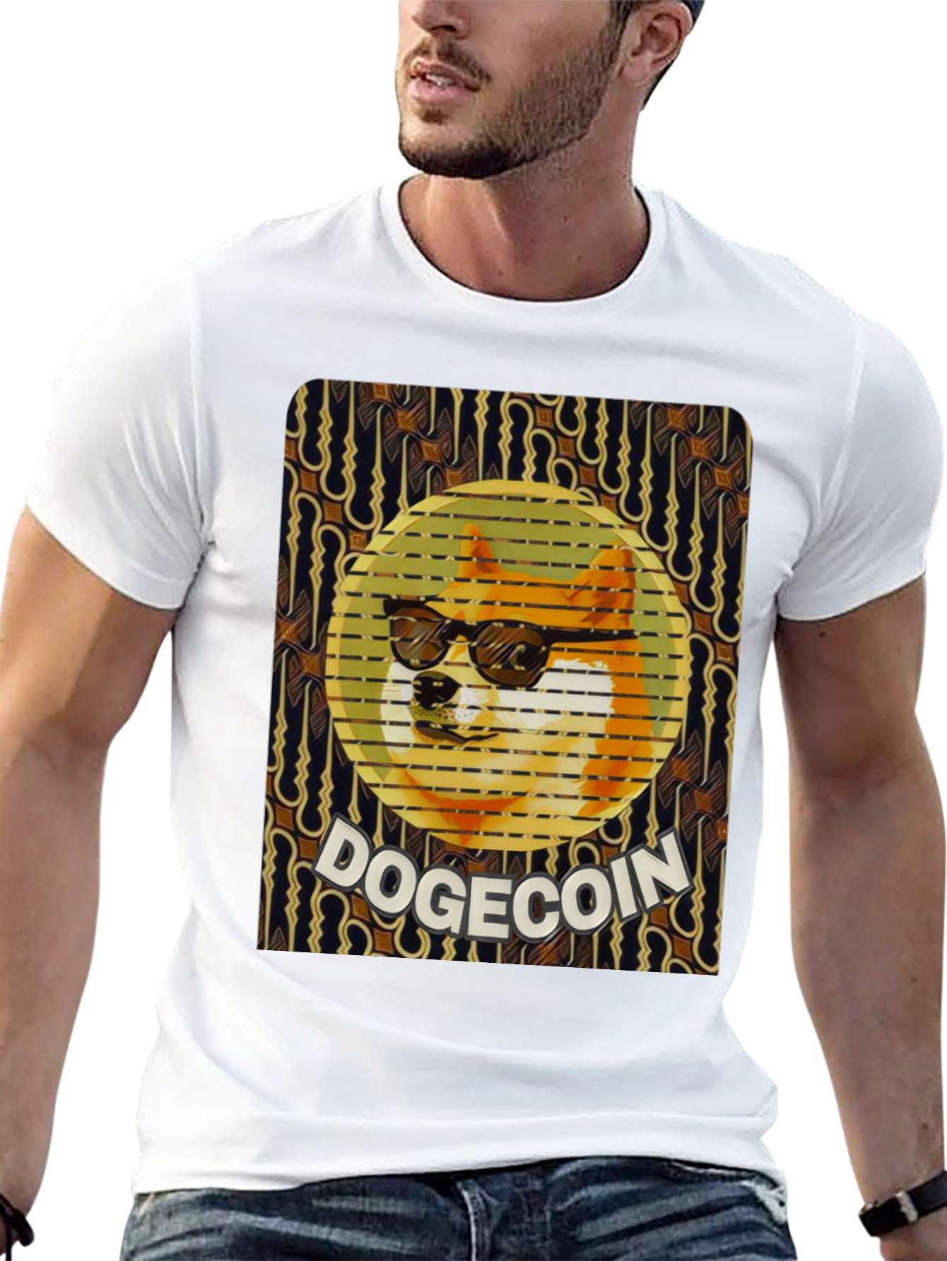 Doge Coin Graphic Tee - Crypto Meme Shirt