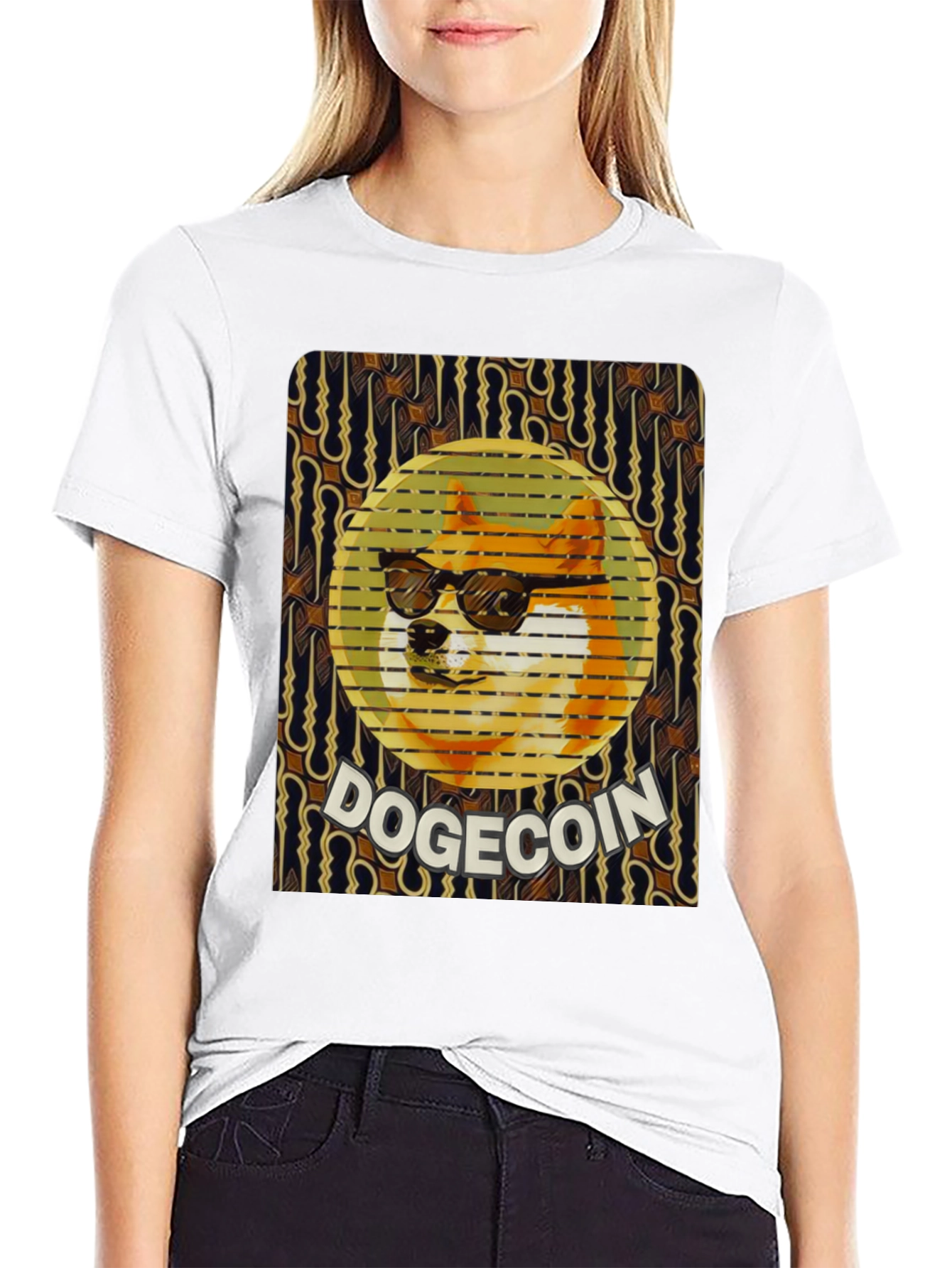 Doge Coin Graphic Tee - Crypto Meme Shirt