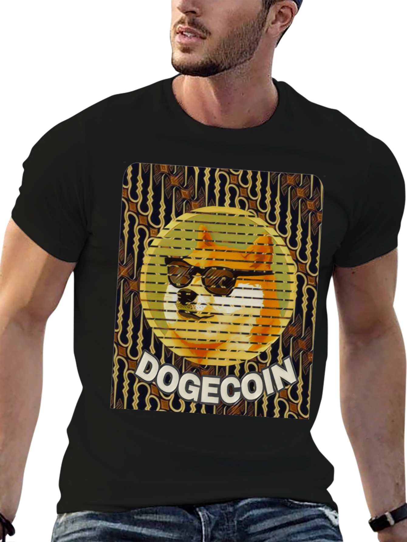 Doge Coin Graphic Tee - Crypto Meme Shirt