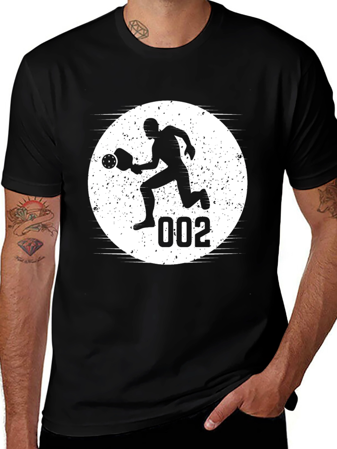 Pickleball Player Silhouette T-Shirt