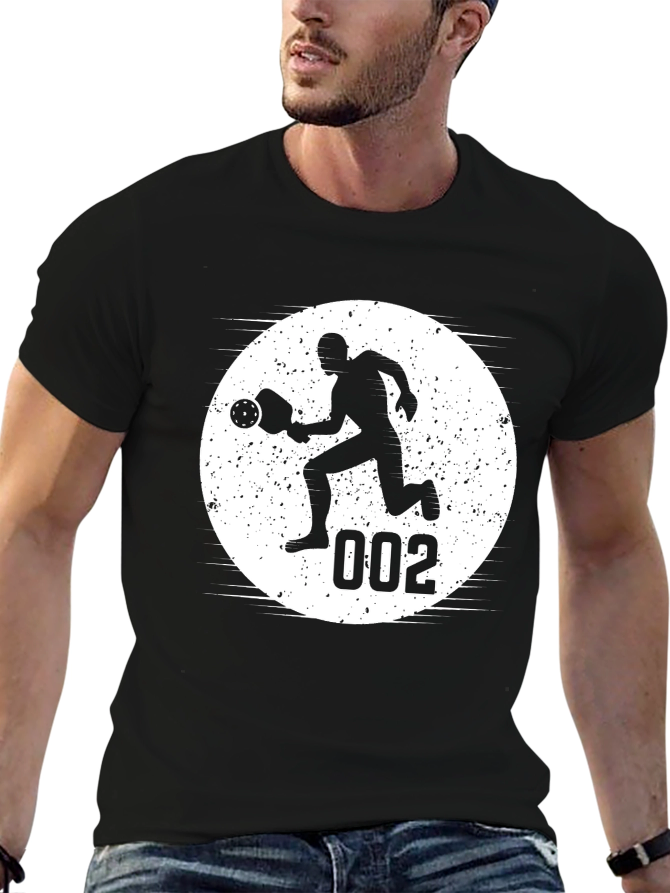 Pickleball Player Silhouette T-Shirt