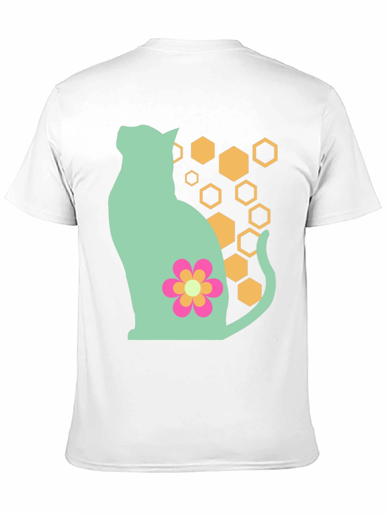 Cat & Flower Graphic Tee