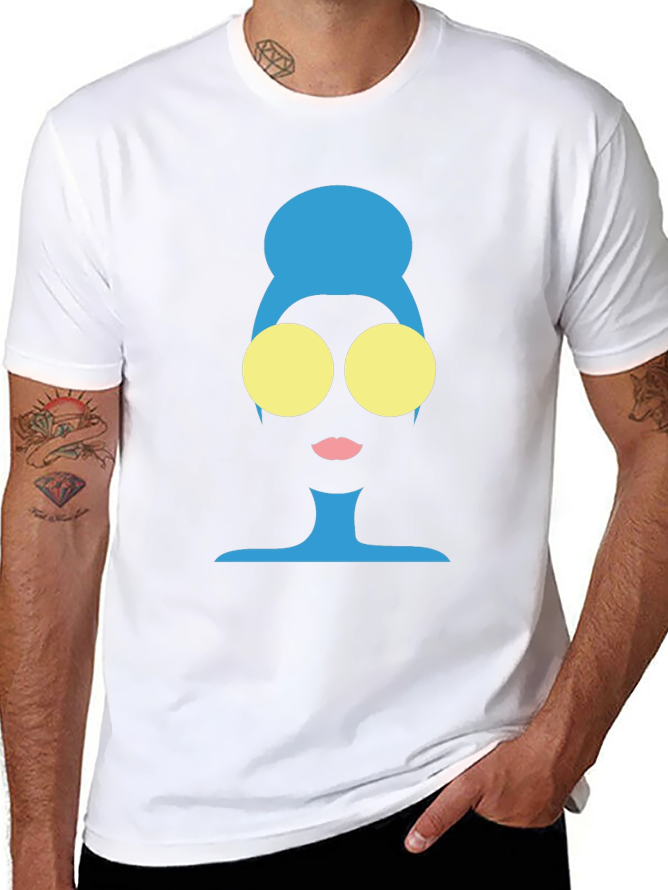Abstract Silhouette Graphic T-Shirt - Stylish & Unique Design