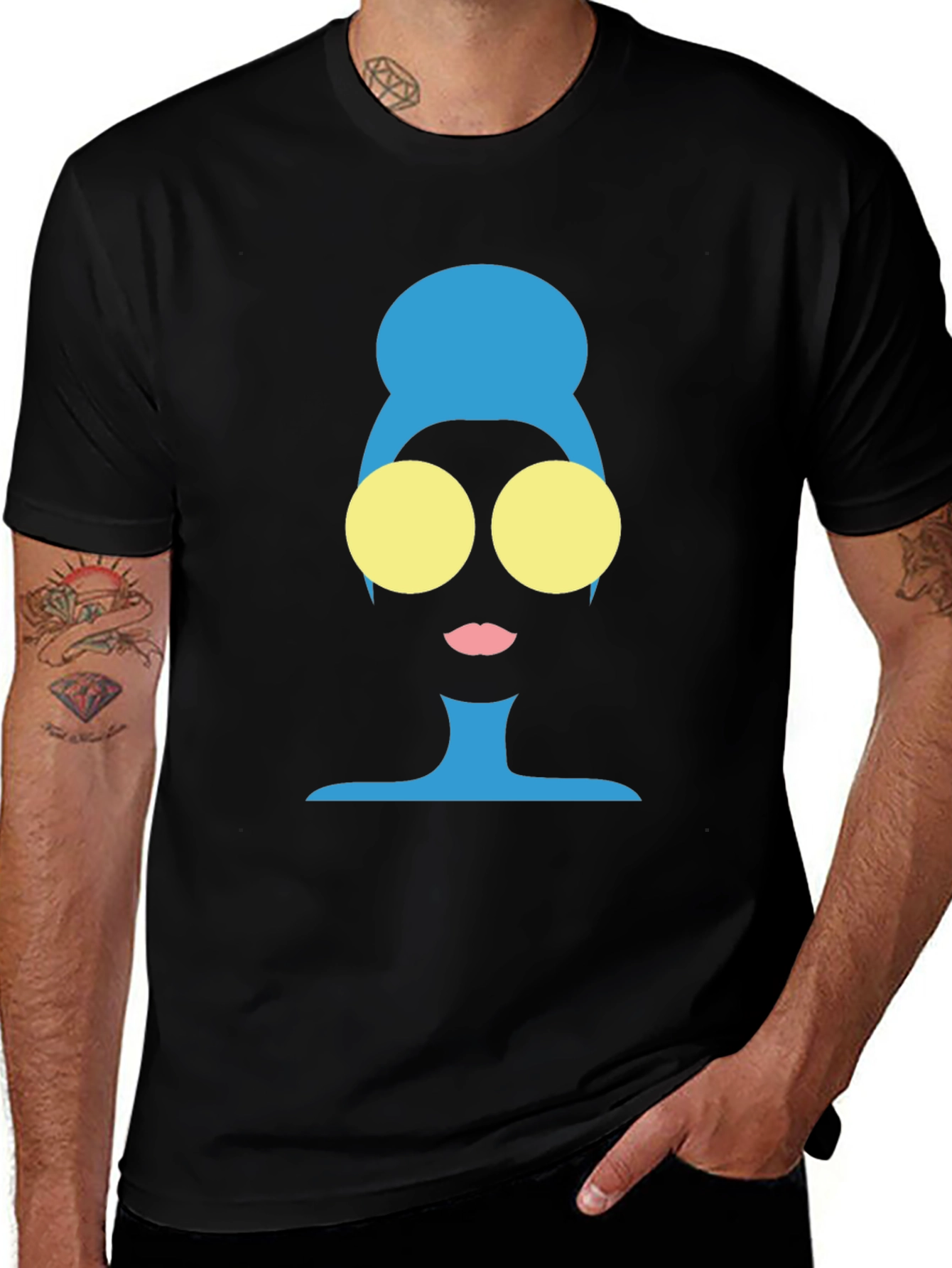 Abstract Silhouette Graphic T-Shirt - Stylish & Unique Design